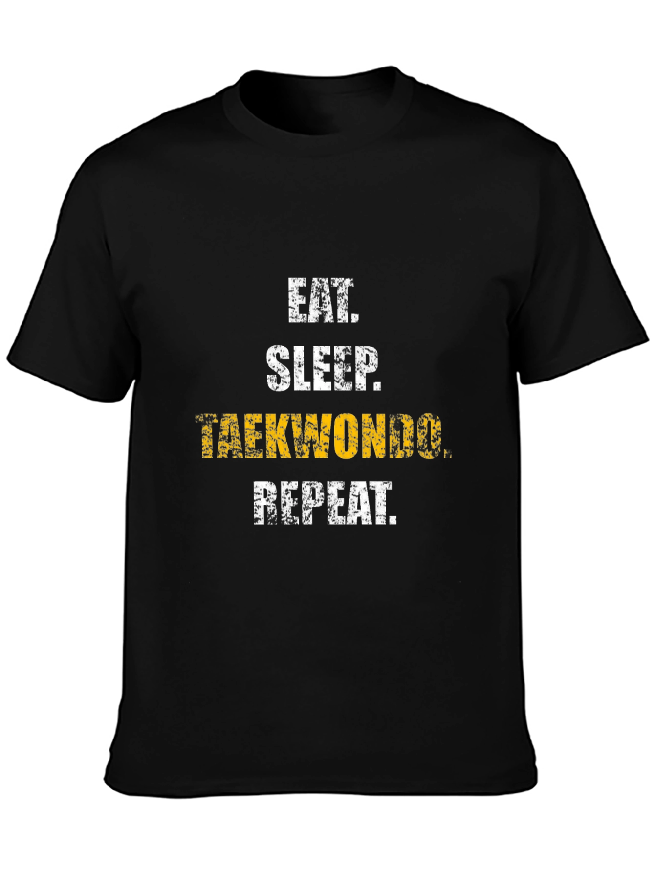 Eat Sleep Taekwondo Repeat Black T-Shirt