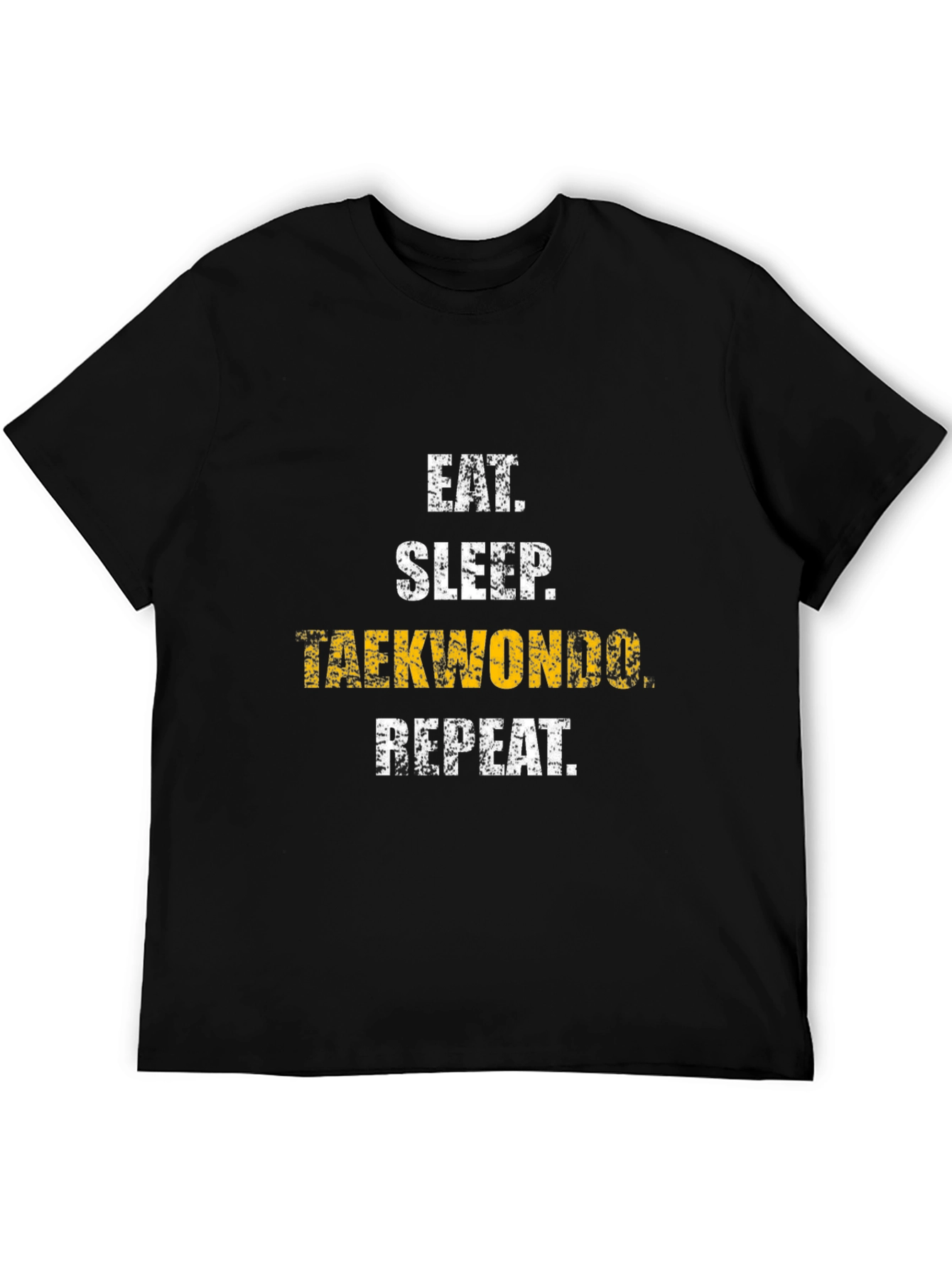 Eat Sleep Taekwondo Repeat Black T-Shirt