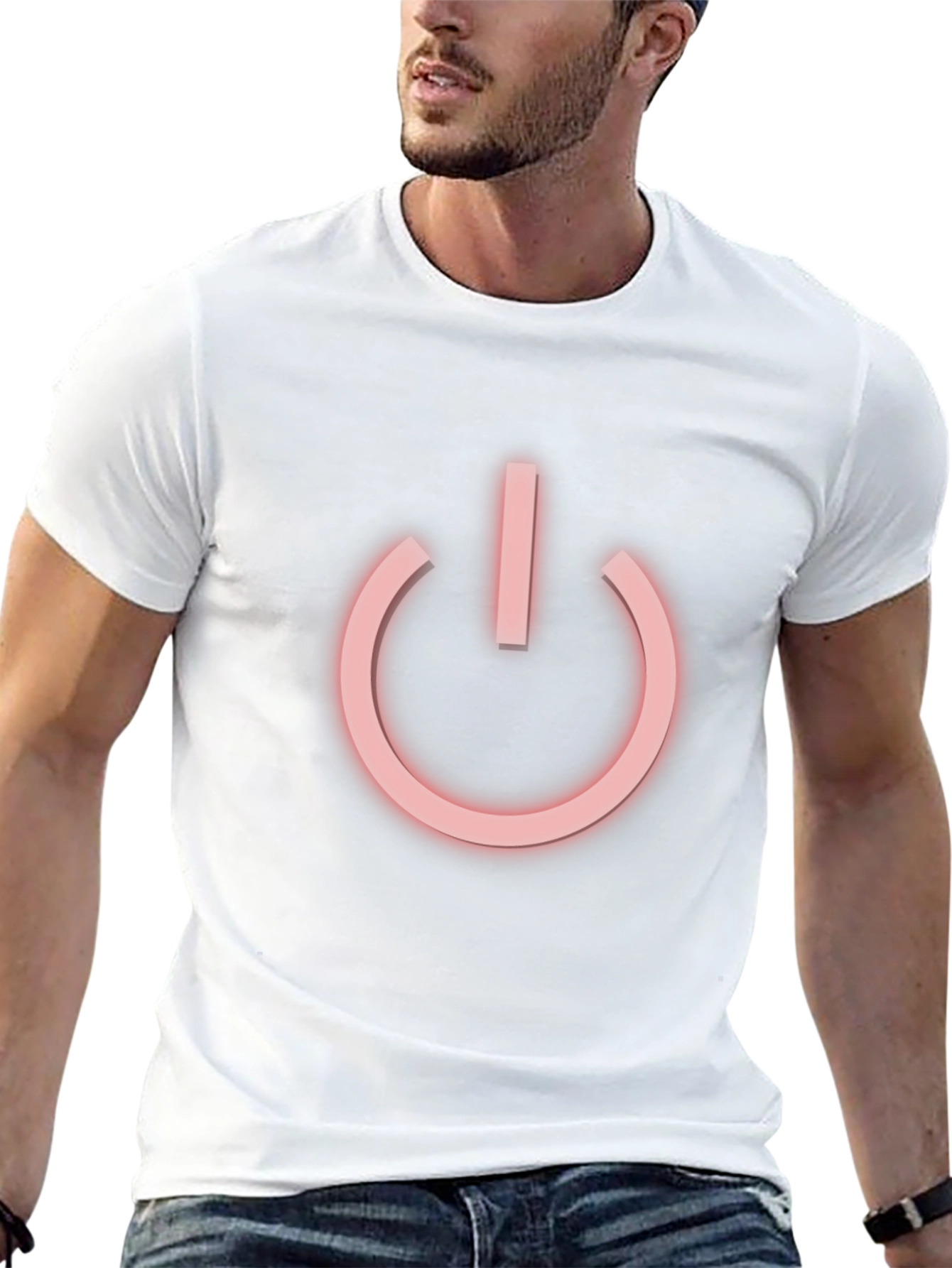 Power Icon T-Shirt - Black Graphic Tee