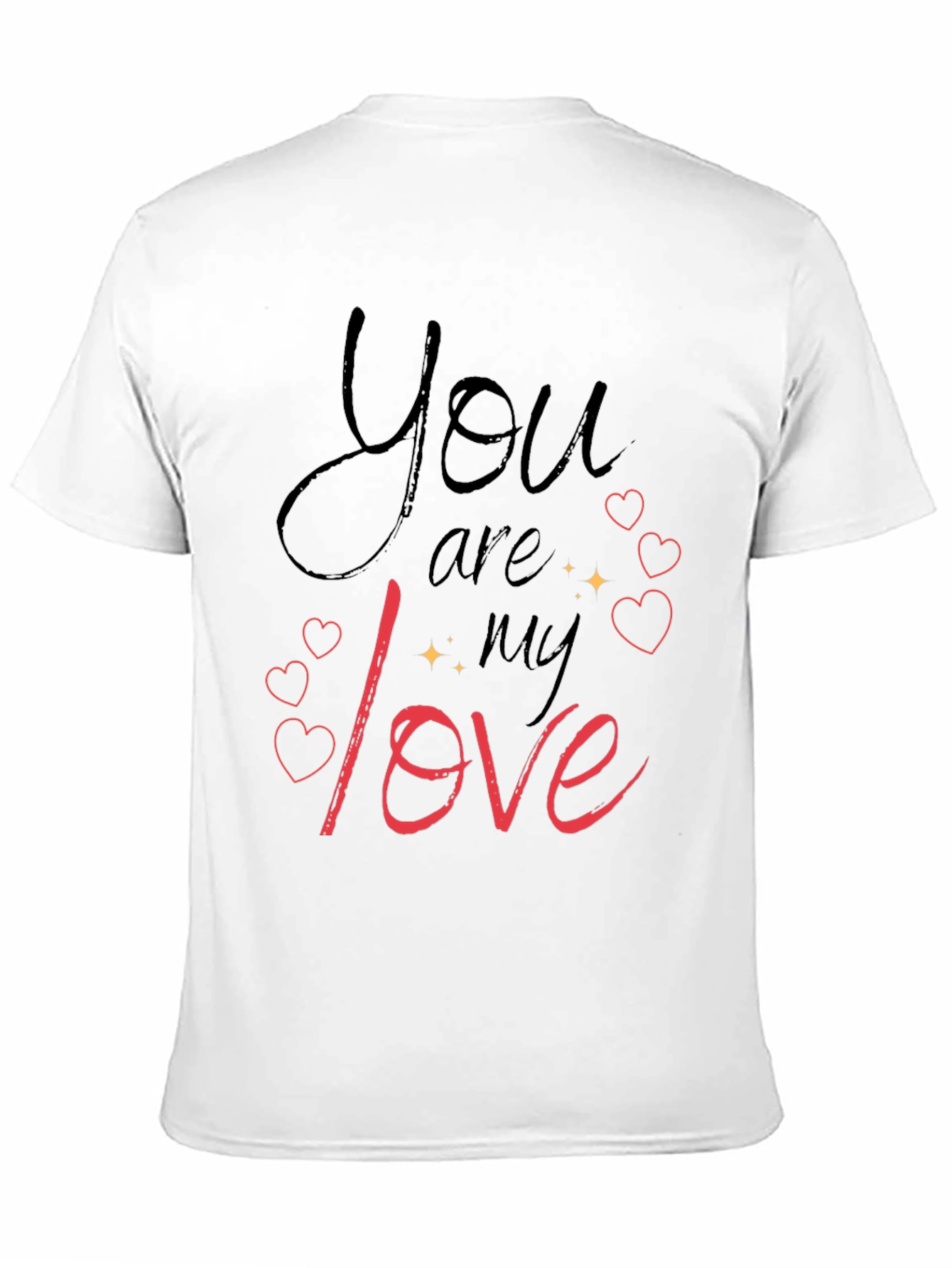 You Are My Love Black Graphic Tee