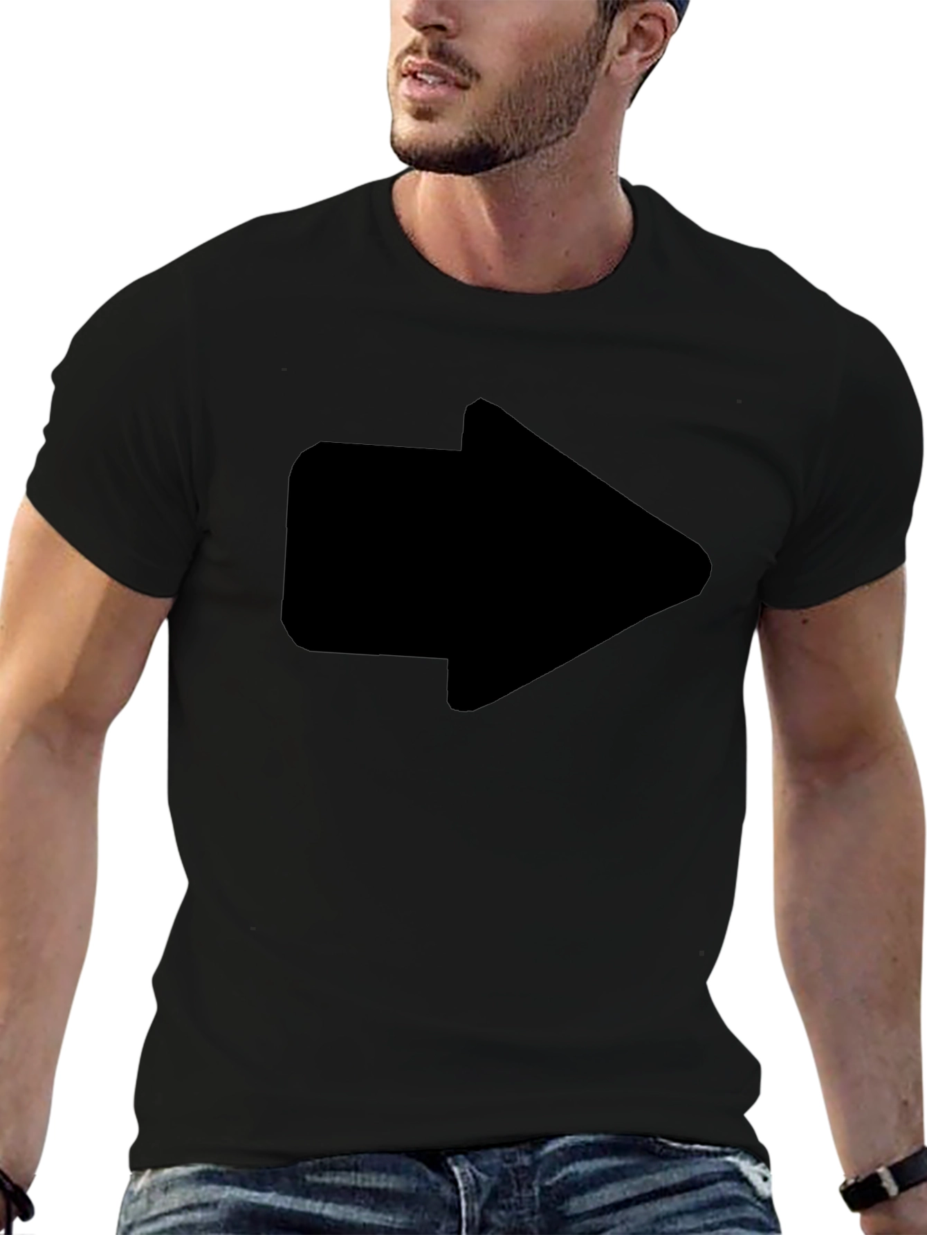 Arrow Graphic Black T-Shirt - Mens Fashion