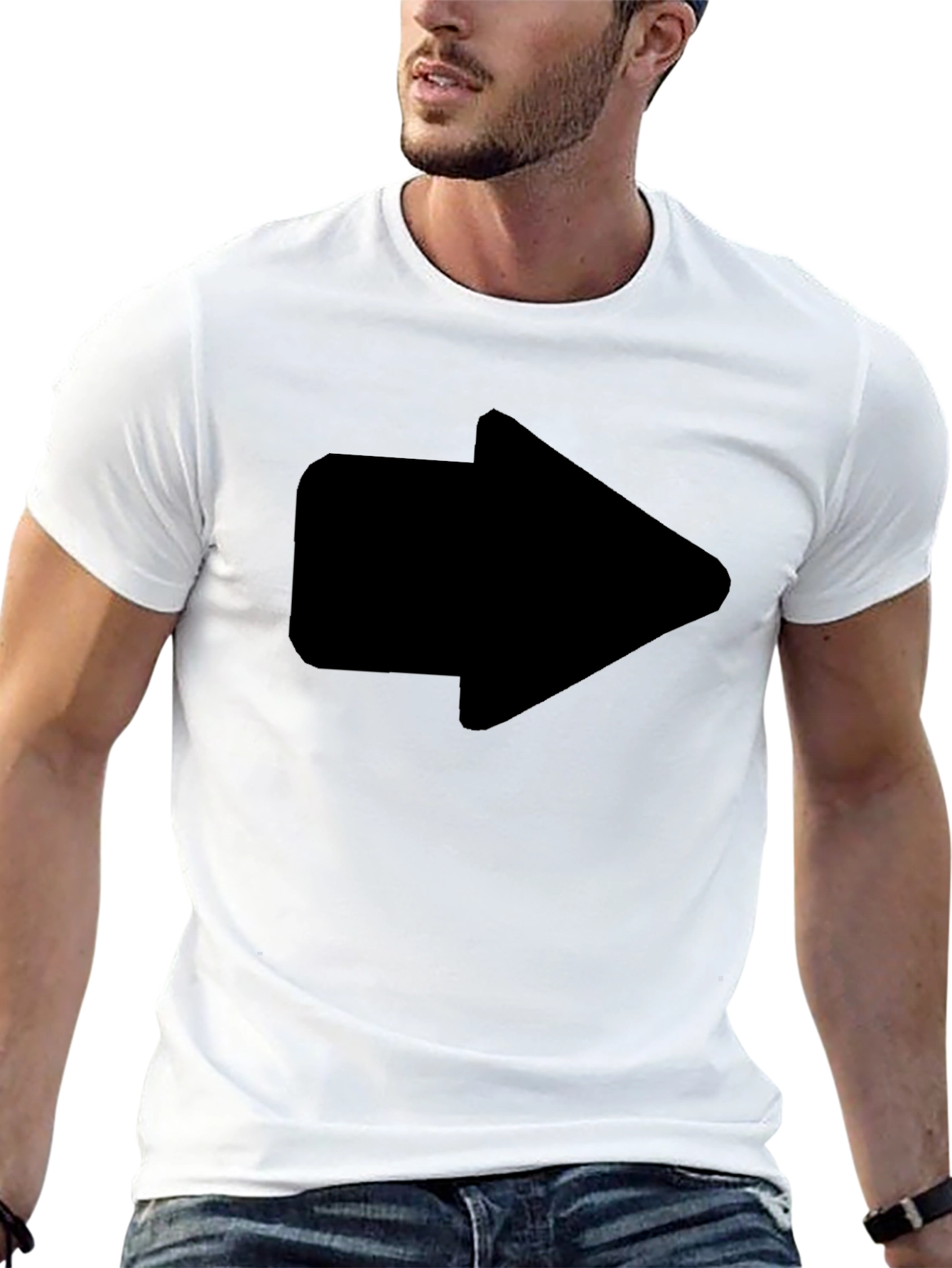 Arrow Graphic Black T-Shirt - Mens Fashion