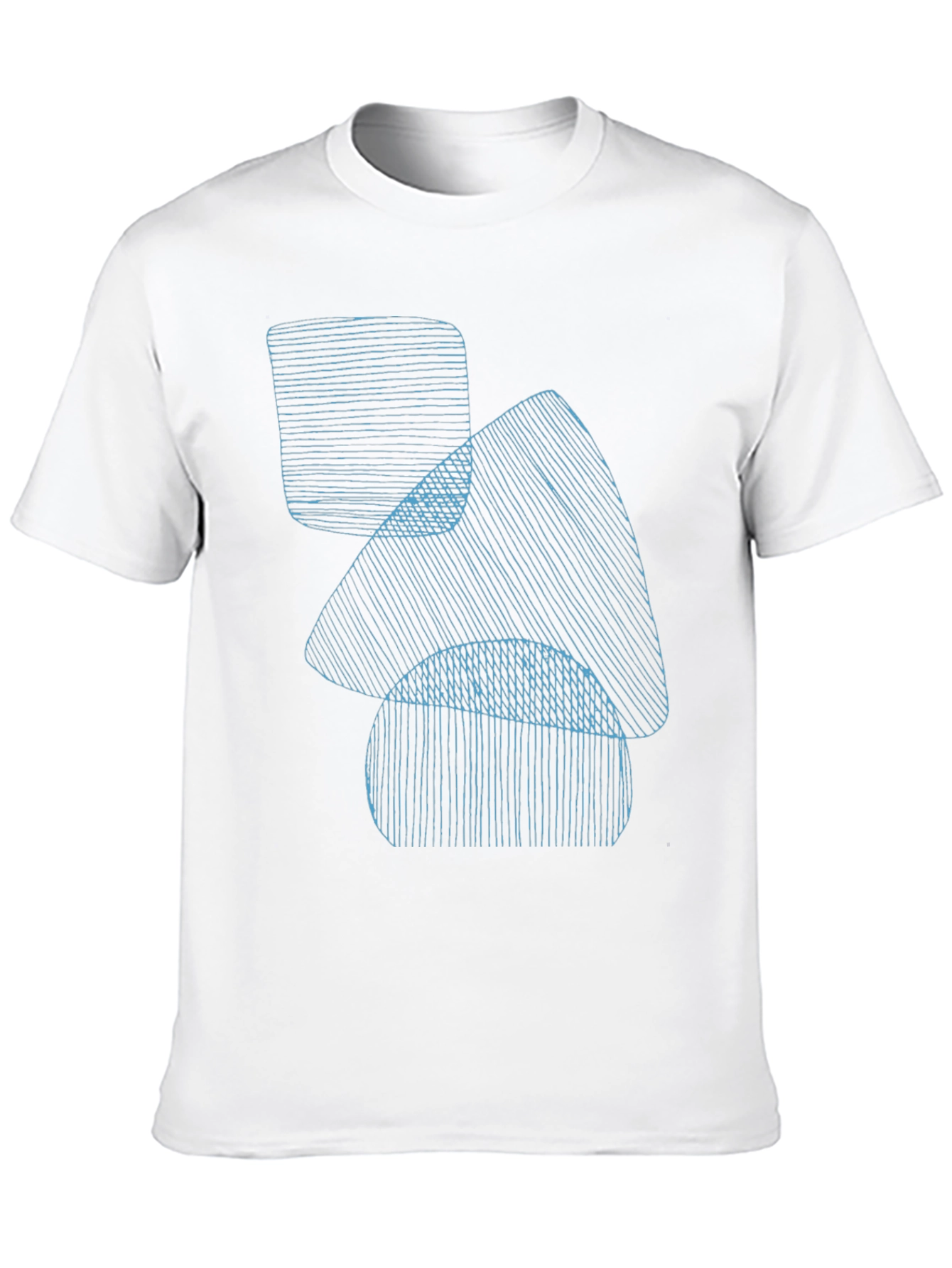 Abstract Line Art T-Shirt - Modern Graphic Tee