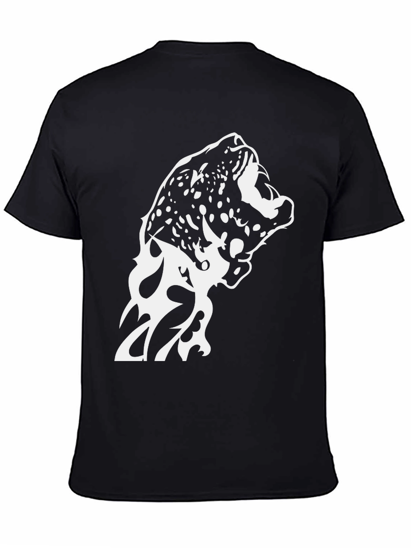 Jaguar Graphic Print Black T-Shirt
