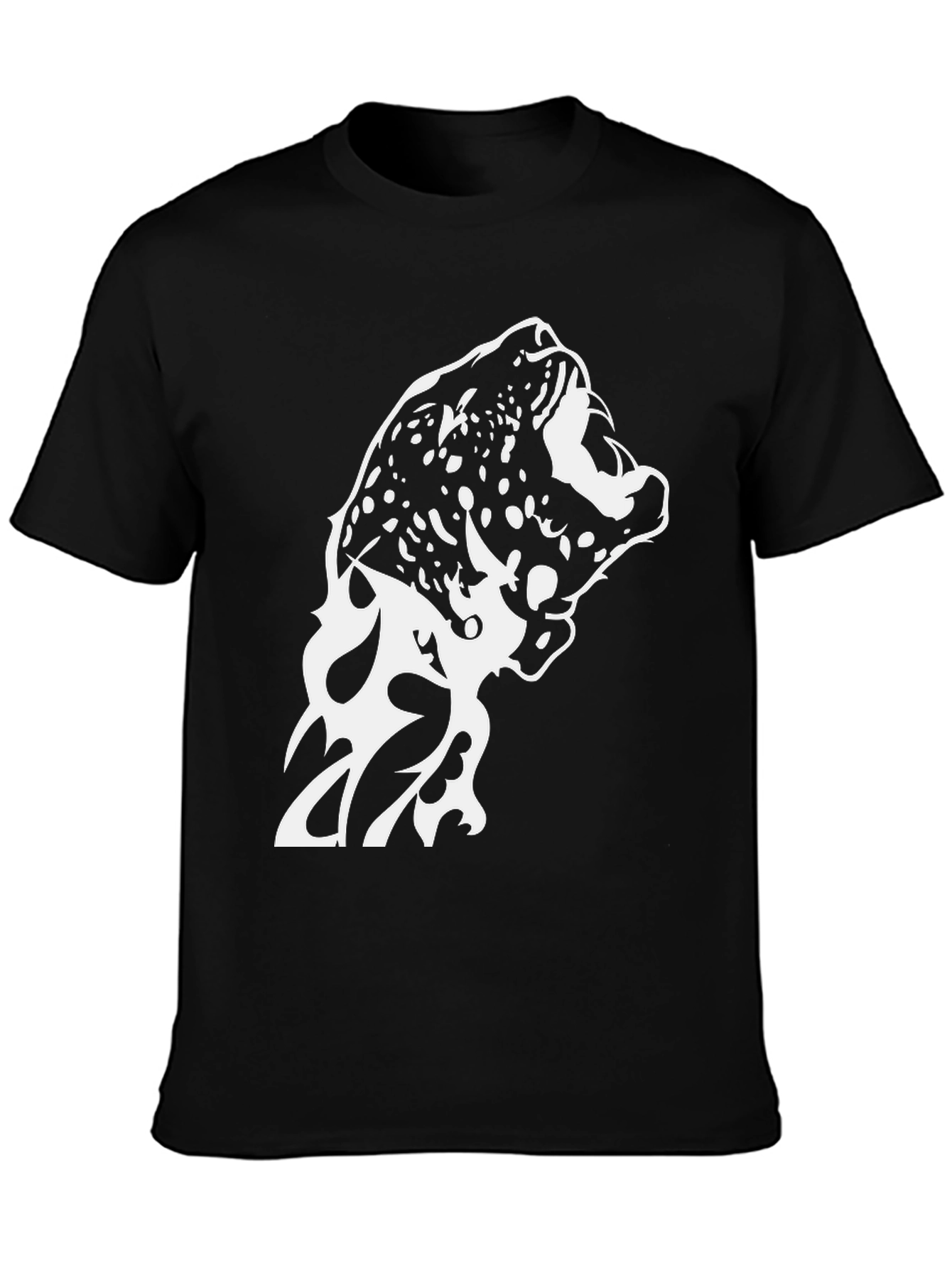 Jaguar Graphic Print Black T-Shirt