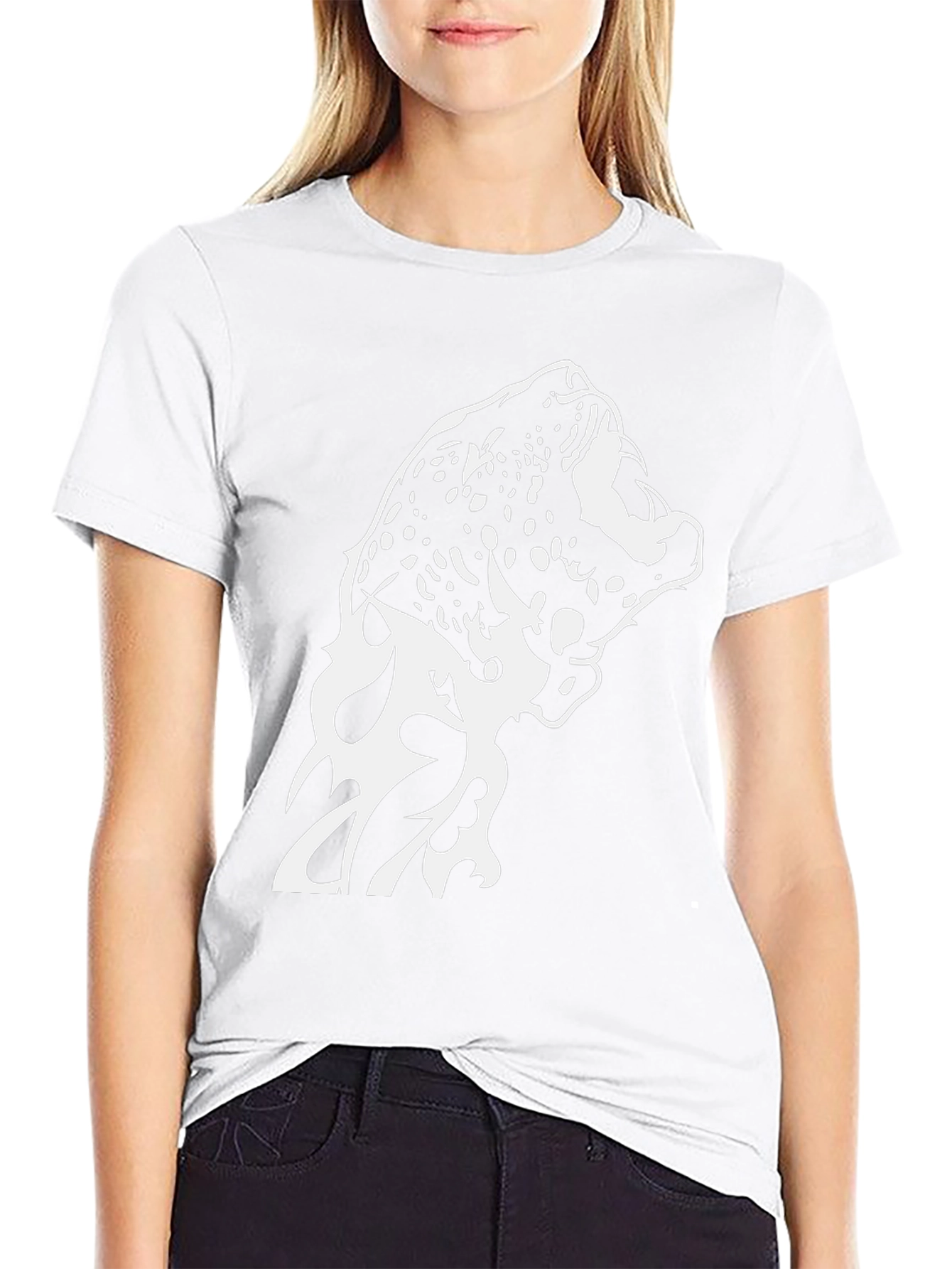 Jaguar Graphic Print Black T-Shirt