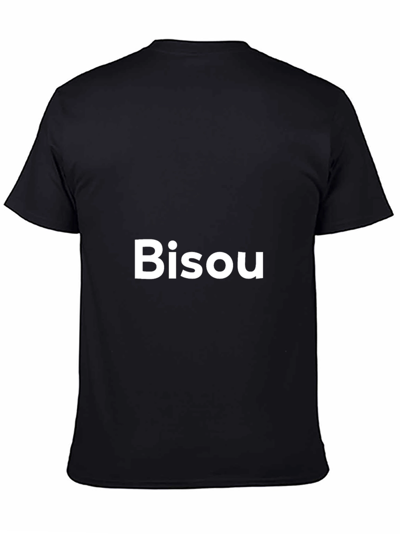 Bisou Graphic Tee - Black Cotton Comfort