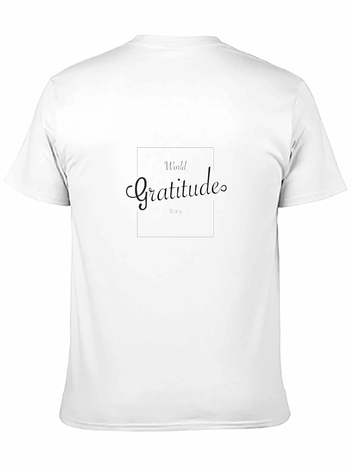 Gratitude Day Black T-Shirt - Mens Casual Wear