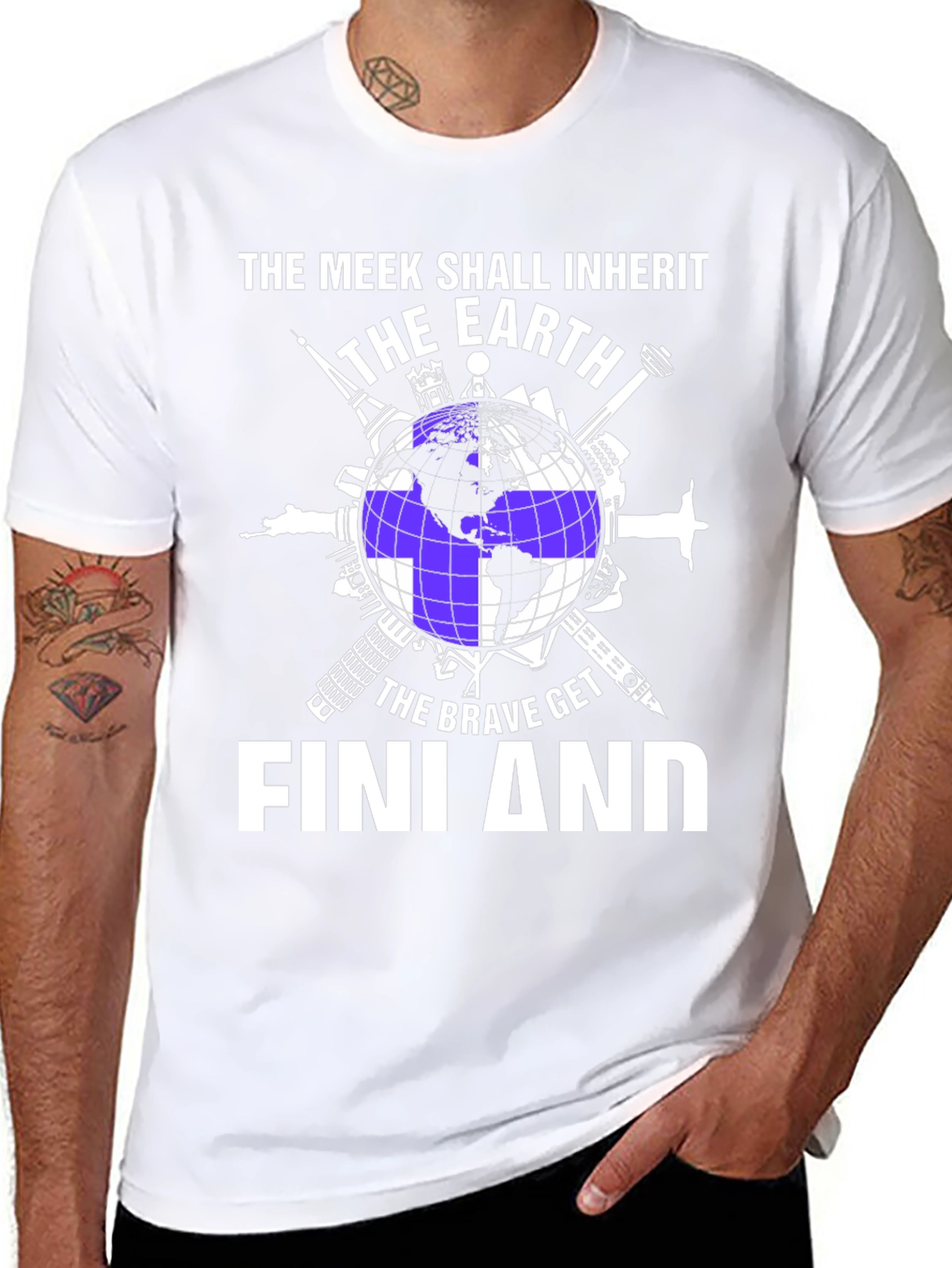 The Meek Shall Inherit Earth Finland T-Shirt