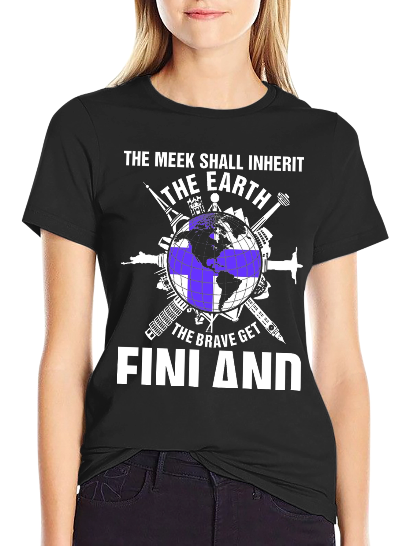 The Meek Shall Inherit Earth Finland T-Shirt