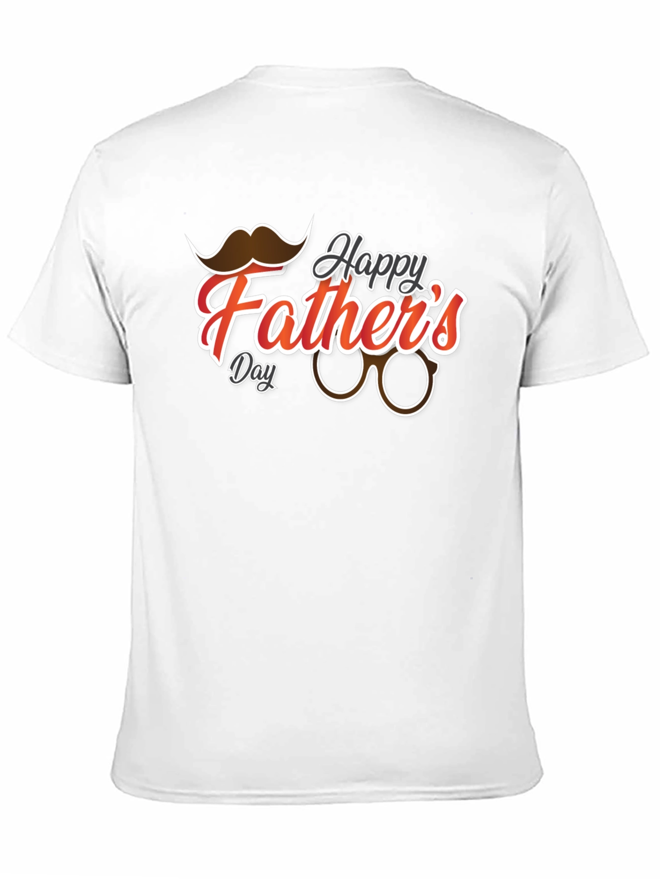 Happy Fathers Day Black Graphic T-Shirt