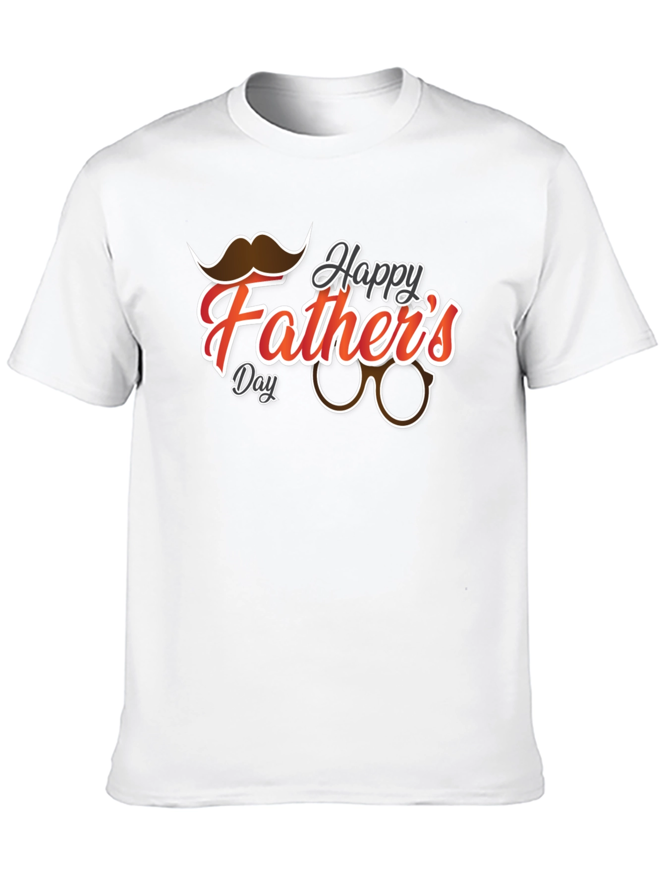 Happy Fathers Day Black Graphic T-Shirt
