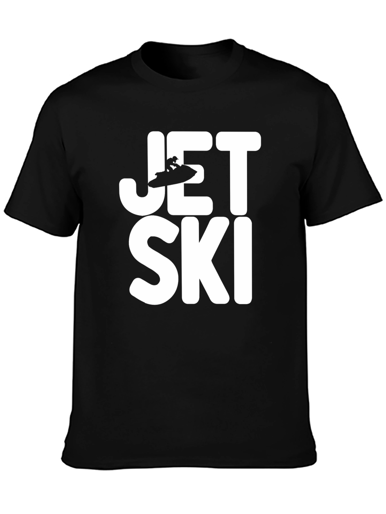 Jet Ski Black Graphic T-Shirt