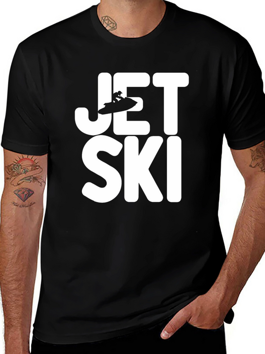 Jet Ski Black Graphic T-Shirt
