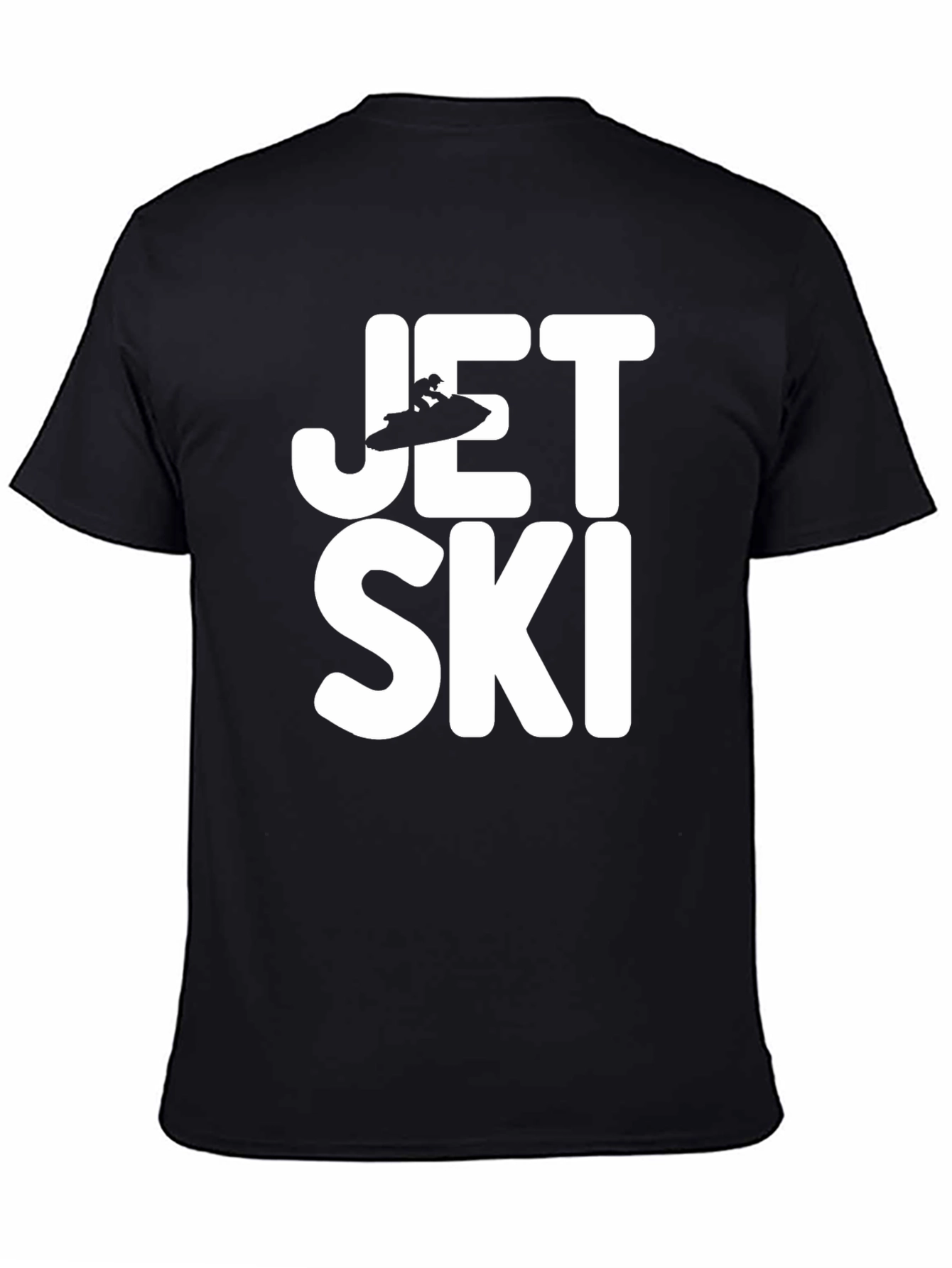 Jet Ski Black Graphic T-Shirt