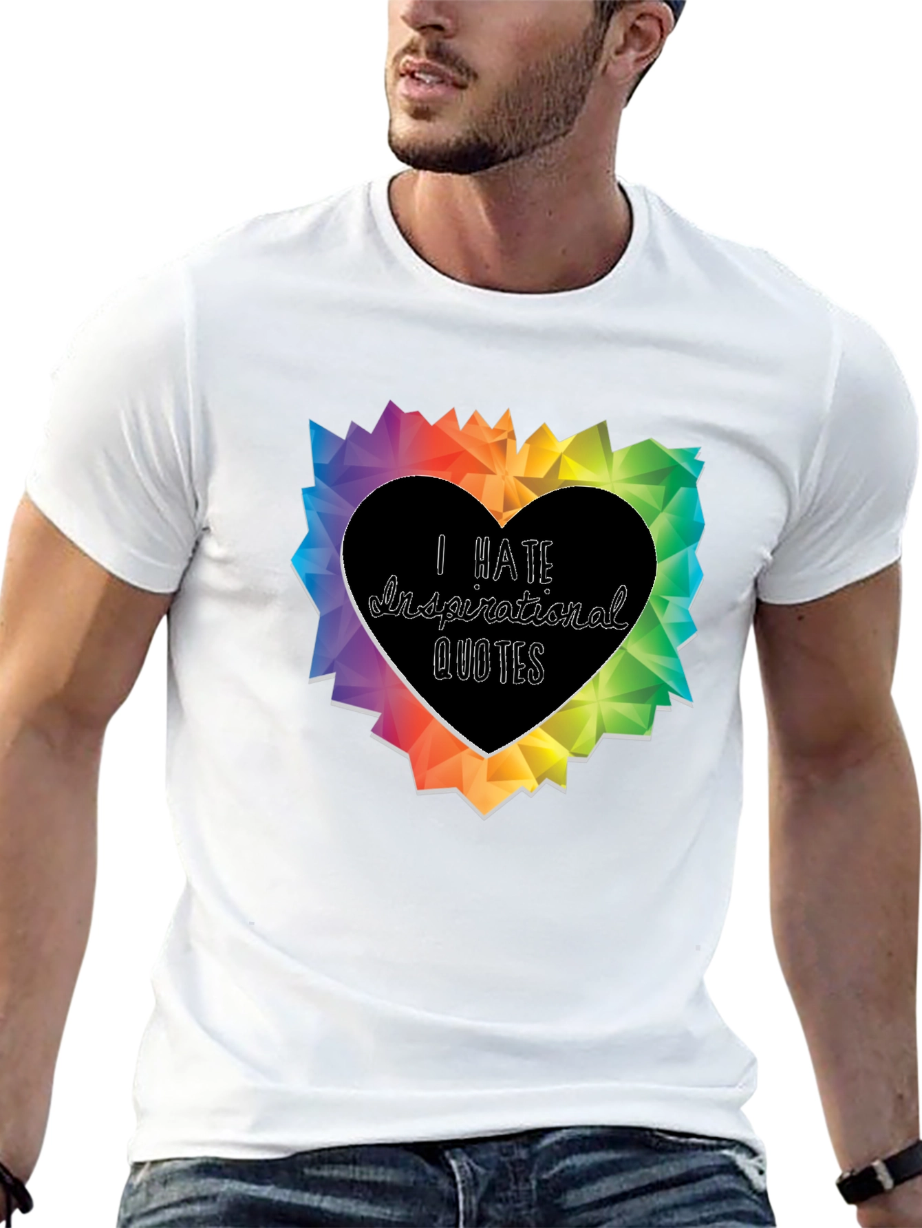 I Hate Inspirational Quotes Graphic T-Shirt
