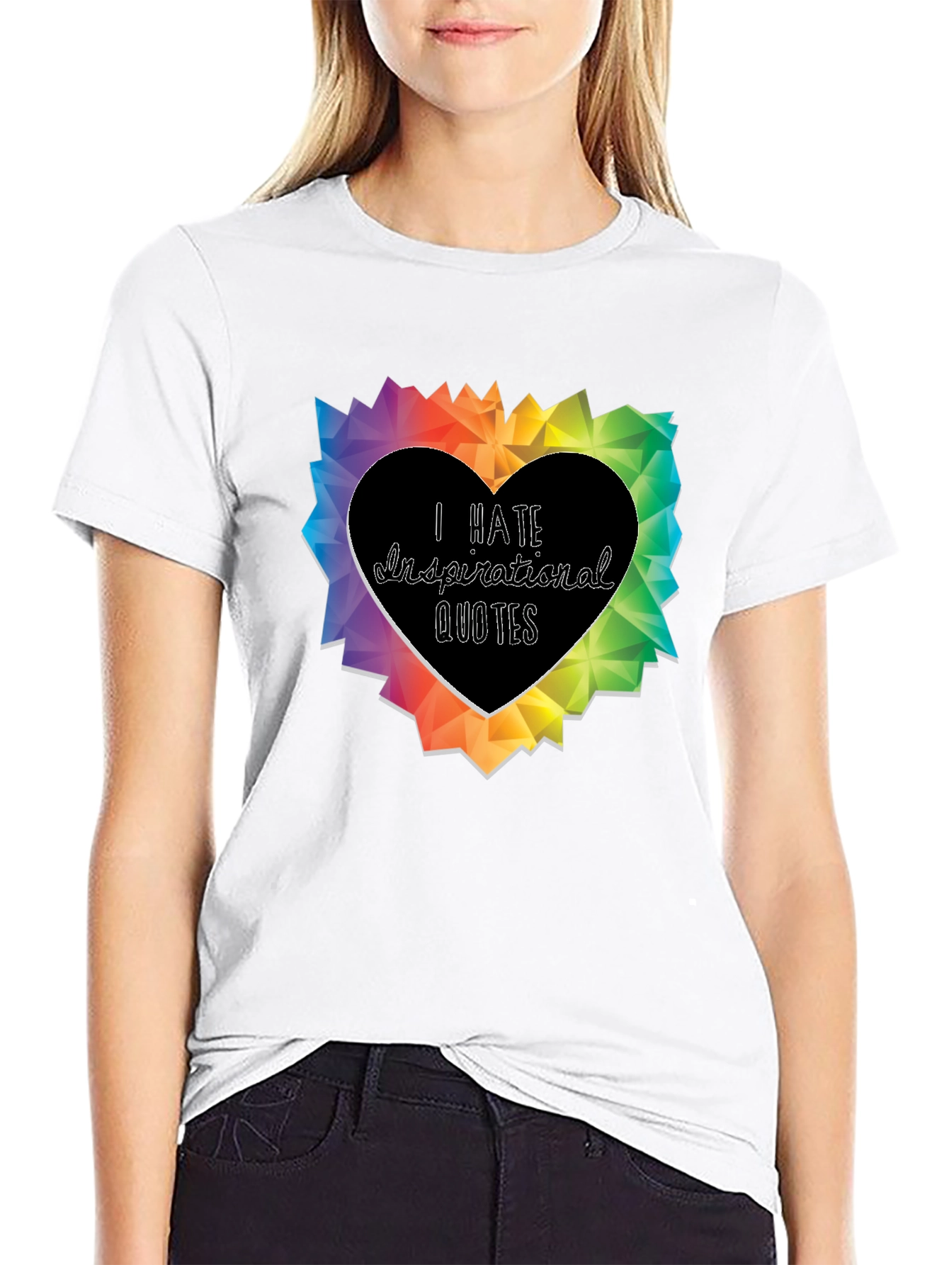 I Hate Inspirational Quotes Graphic T-Shirt