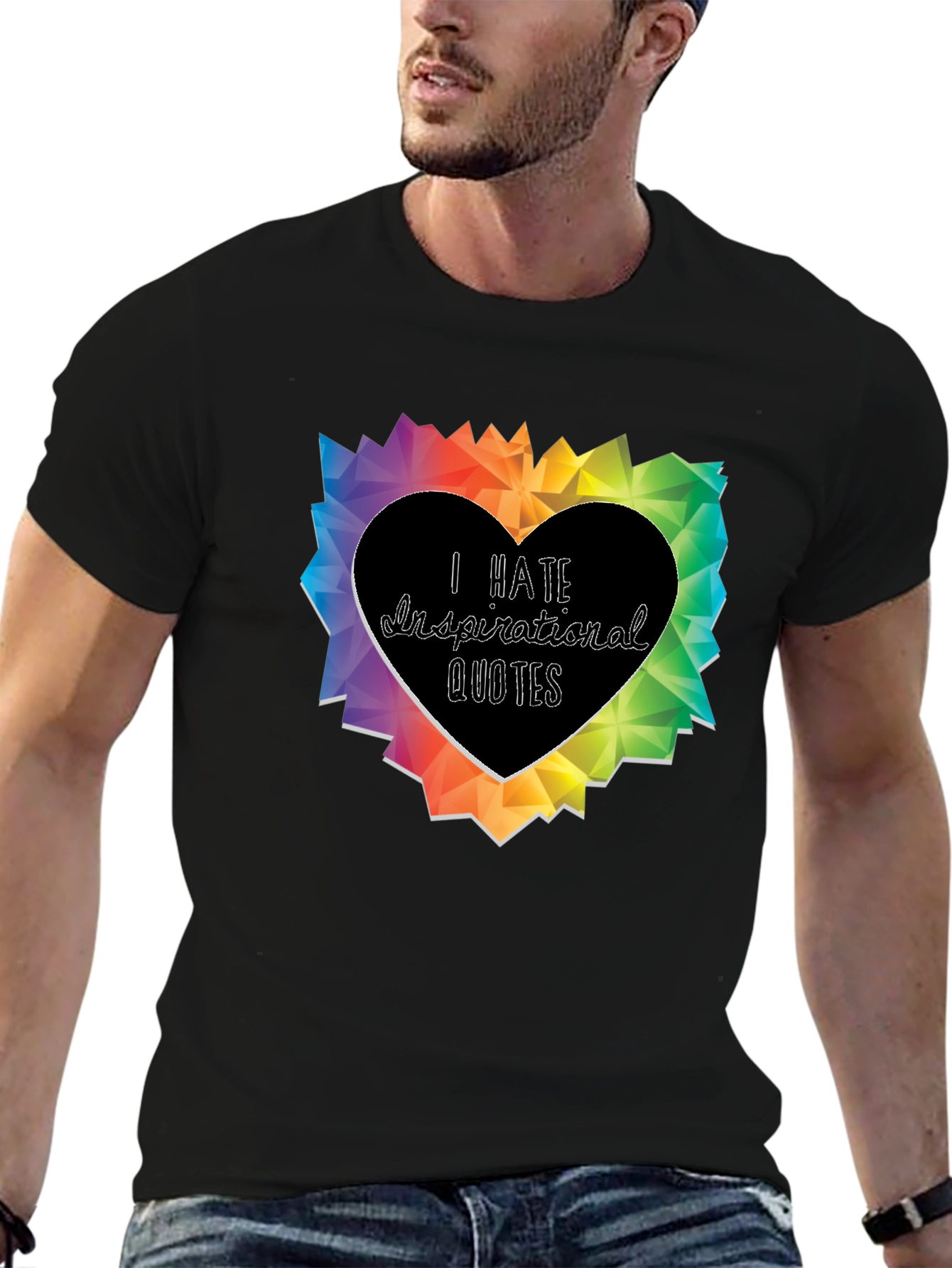 I Hate Inspirational Quotes Graphic T-Shirt