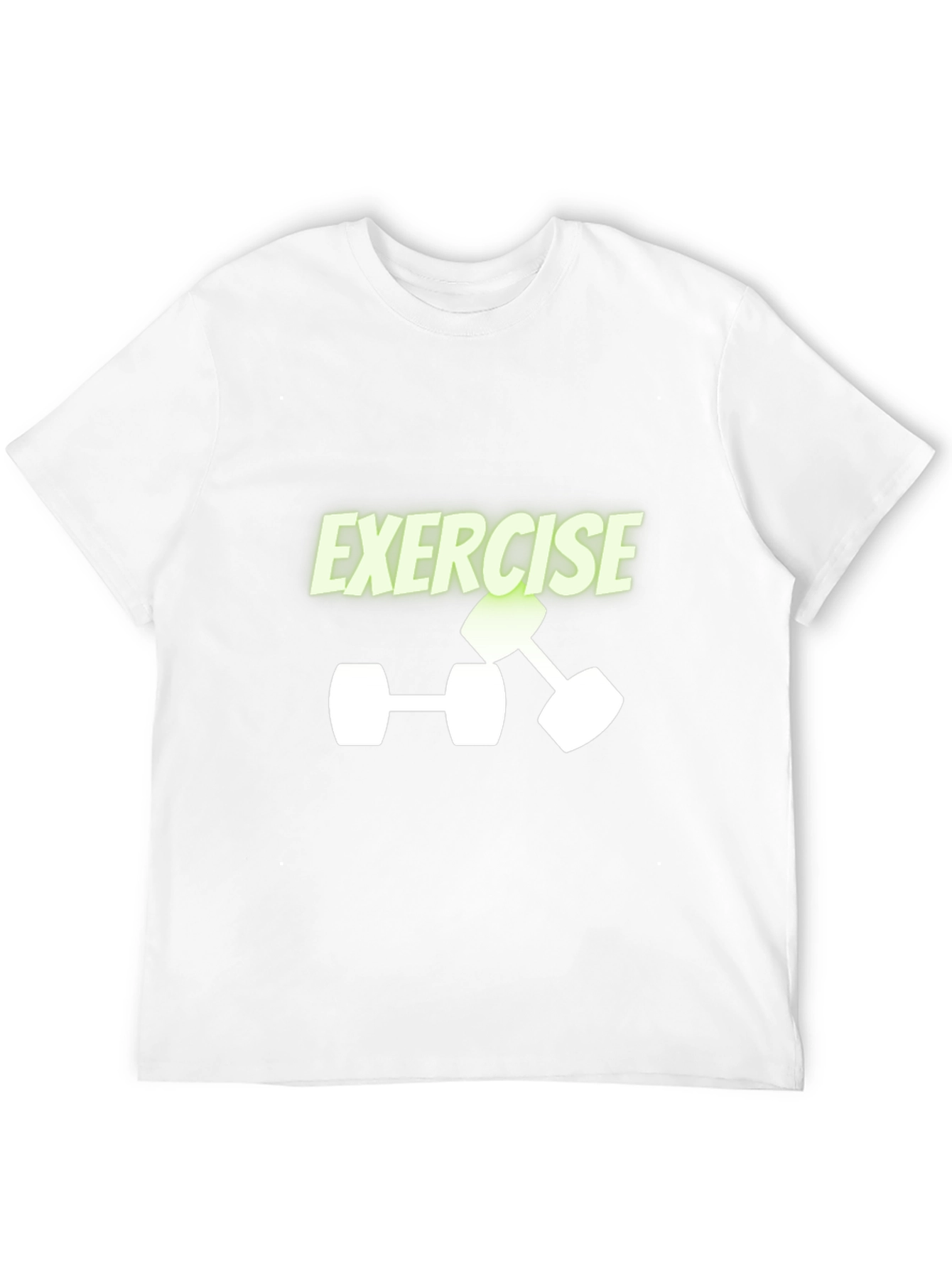 Exercise Dumbbell Graphic Tee - Black