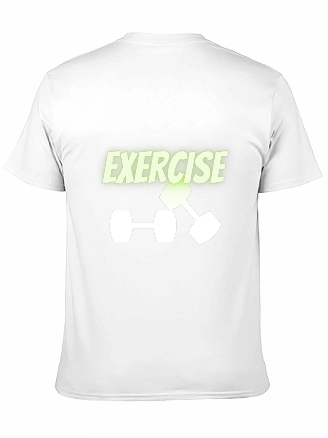 Exercise Dumbbell Graphic Tee - Black