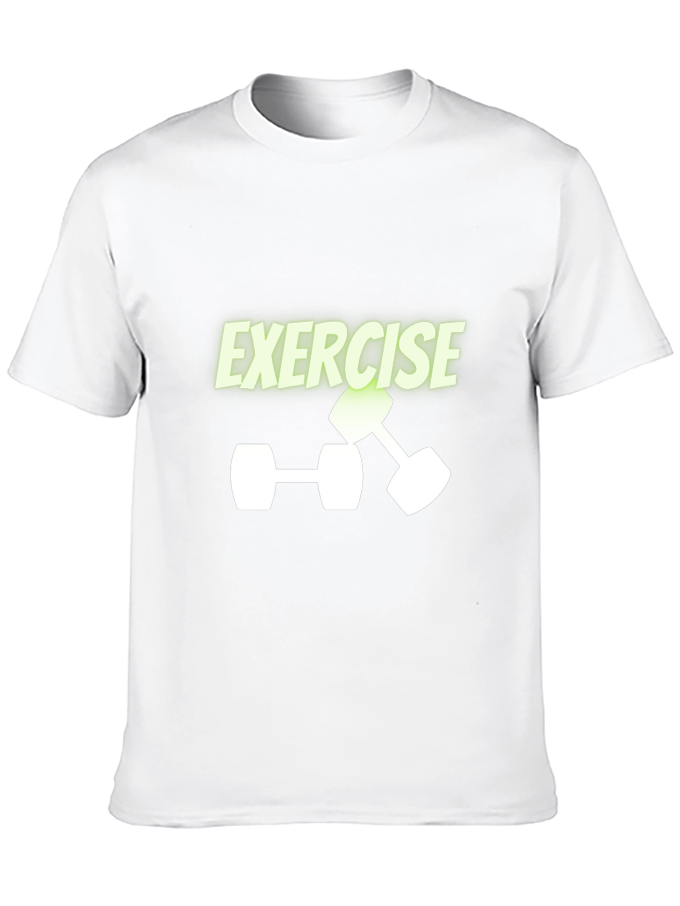 Exercise Dumbbell Graphic Tee - Black