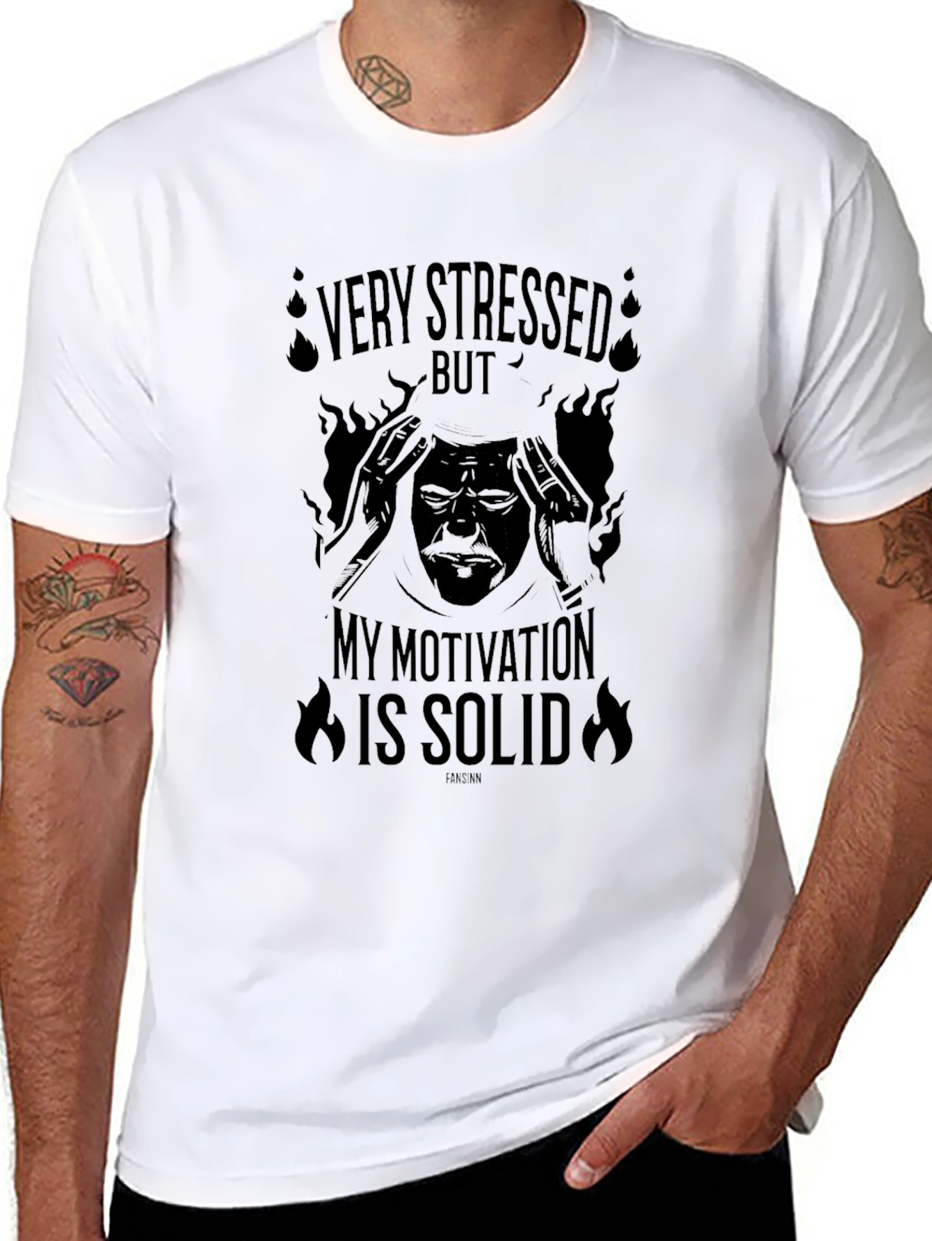 Stressed But Solid Motivation Graphic T-Shirt