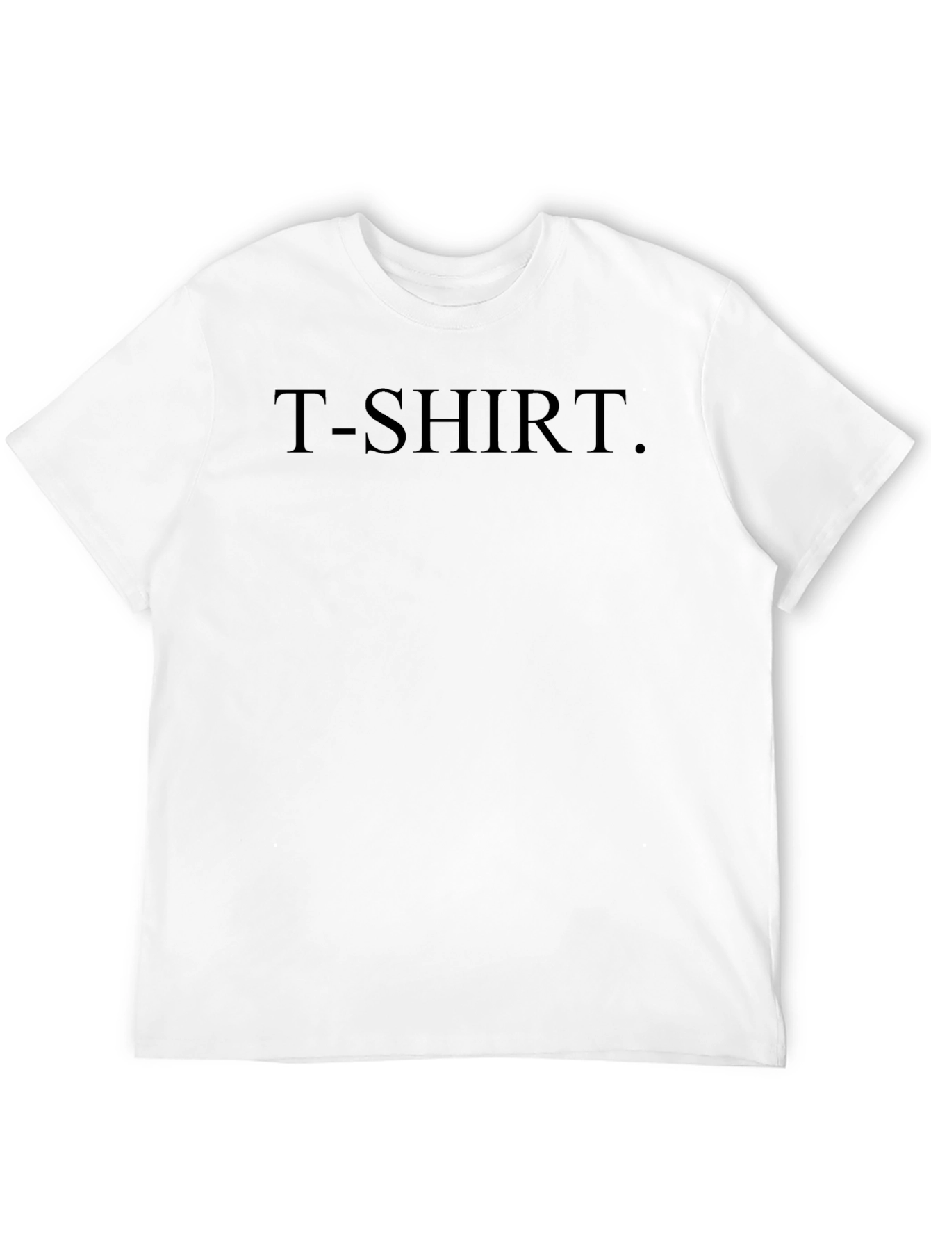 Black T-Shirt with Text Print