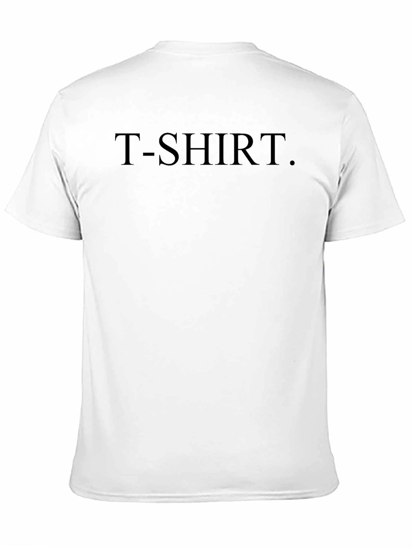Black T-Shirt with Text Print