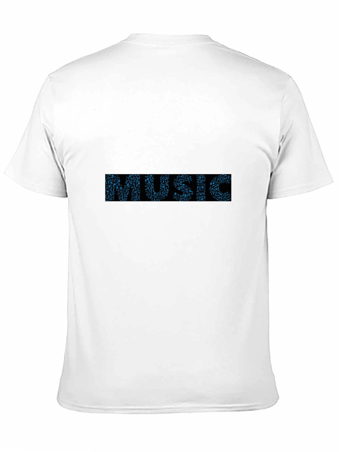Music Graphic Print Black T-Shirt