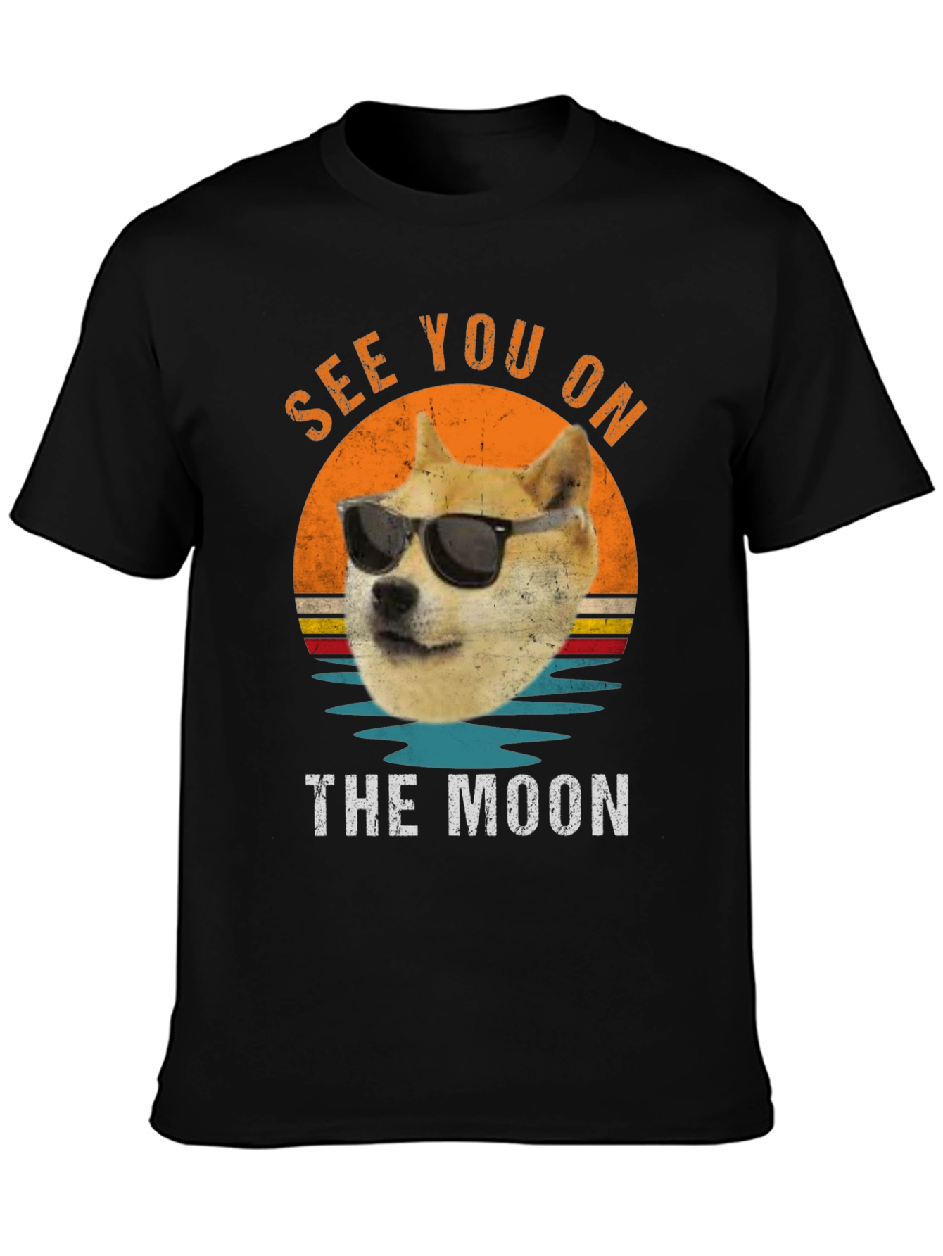 Doge See You On The Moon Graphic T-Shirt