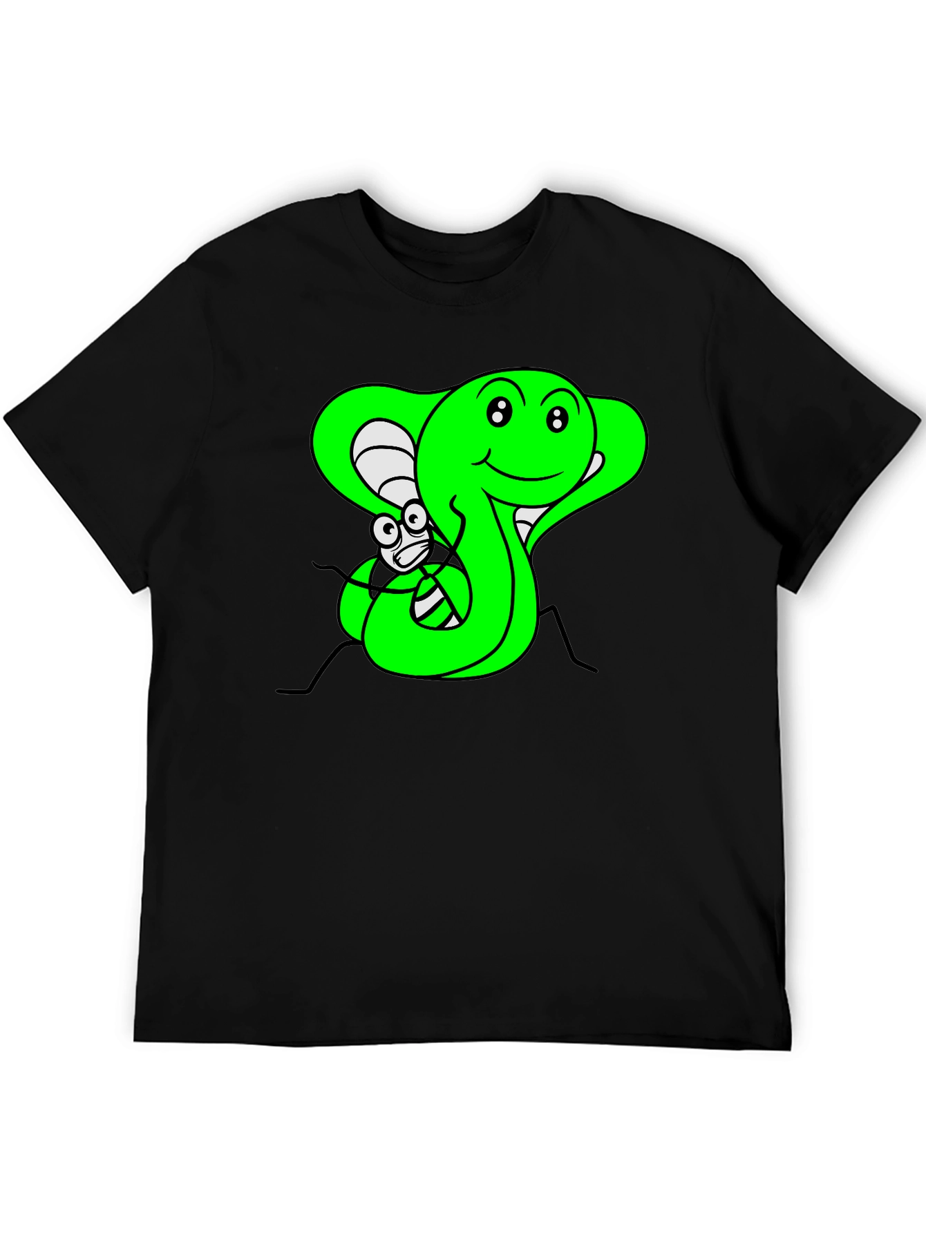 Cobra & Fly Graphic Print T-Shirt