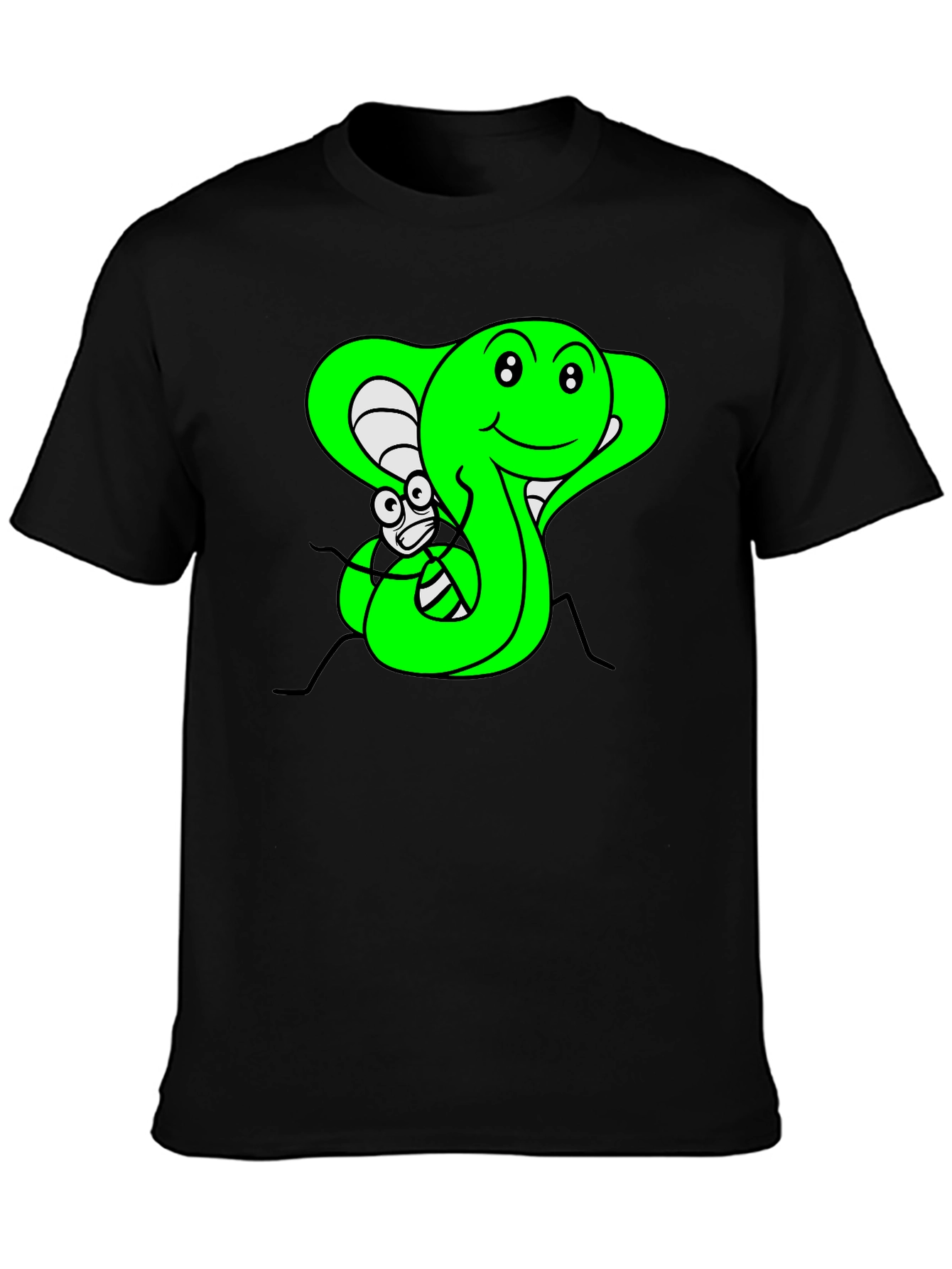Cobra & Fly Graphic Print T-Shirt