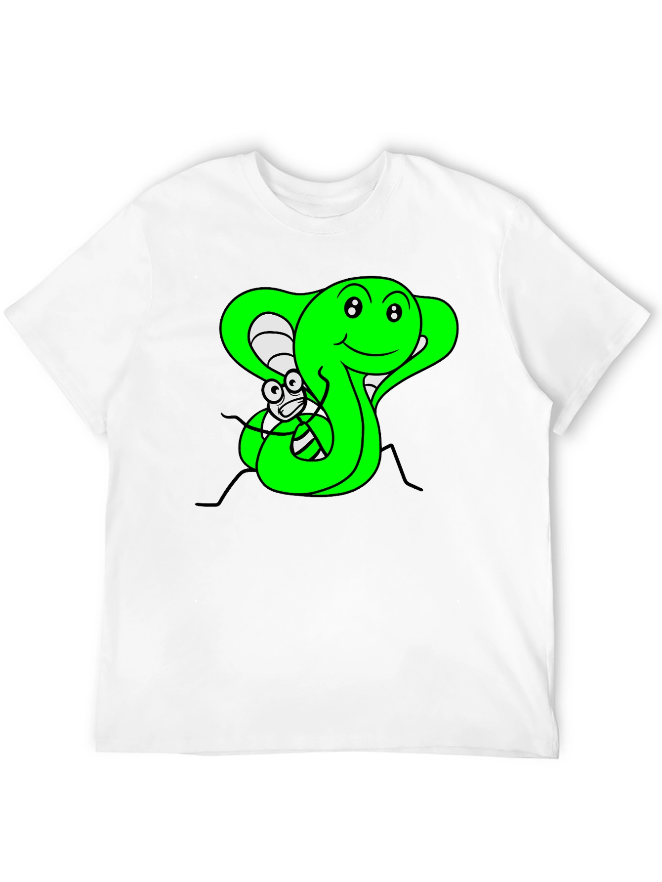 Cobra & Fly Graphic Print T-Shirt
