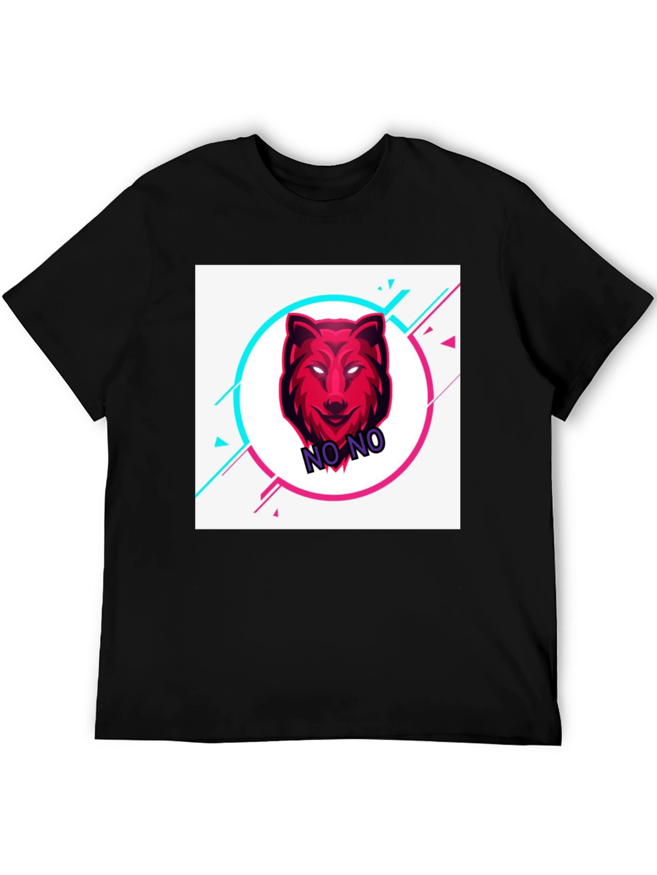Stylish Black T-Shirt with Bold Graphic Design