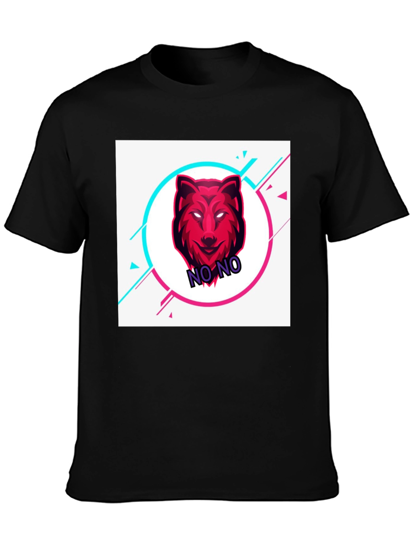 Stylish Black T-Shirt with Bold Graphic Design