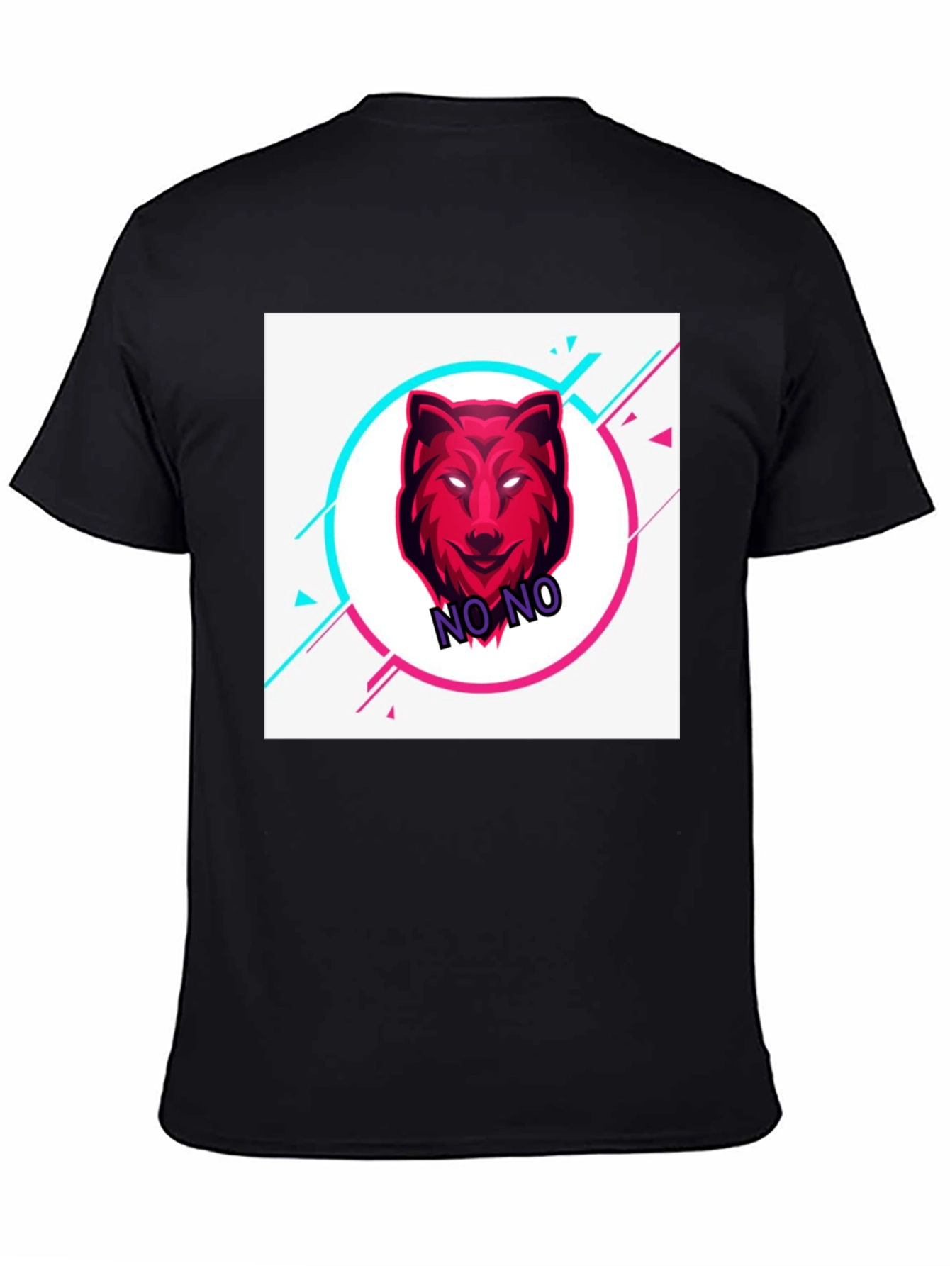Stylish Black T-Shirt with Bold Graphic Design