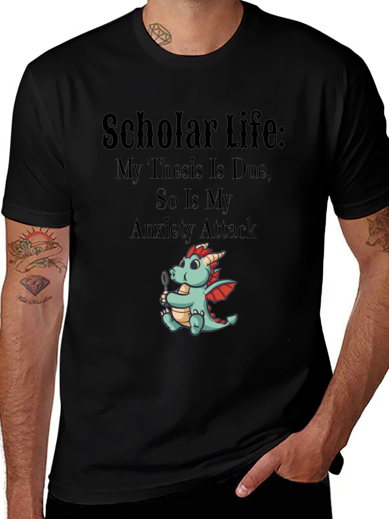 Scholar Life Thesis Anxiety T-Shirt
