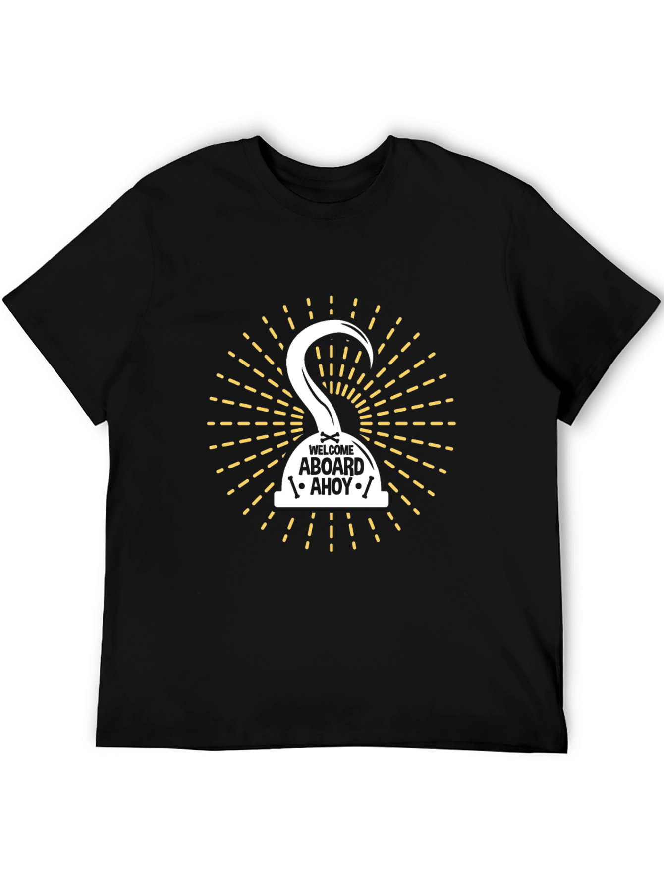 Pirate Hook Welcome Aboard Graphic Tee
