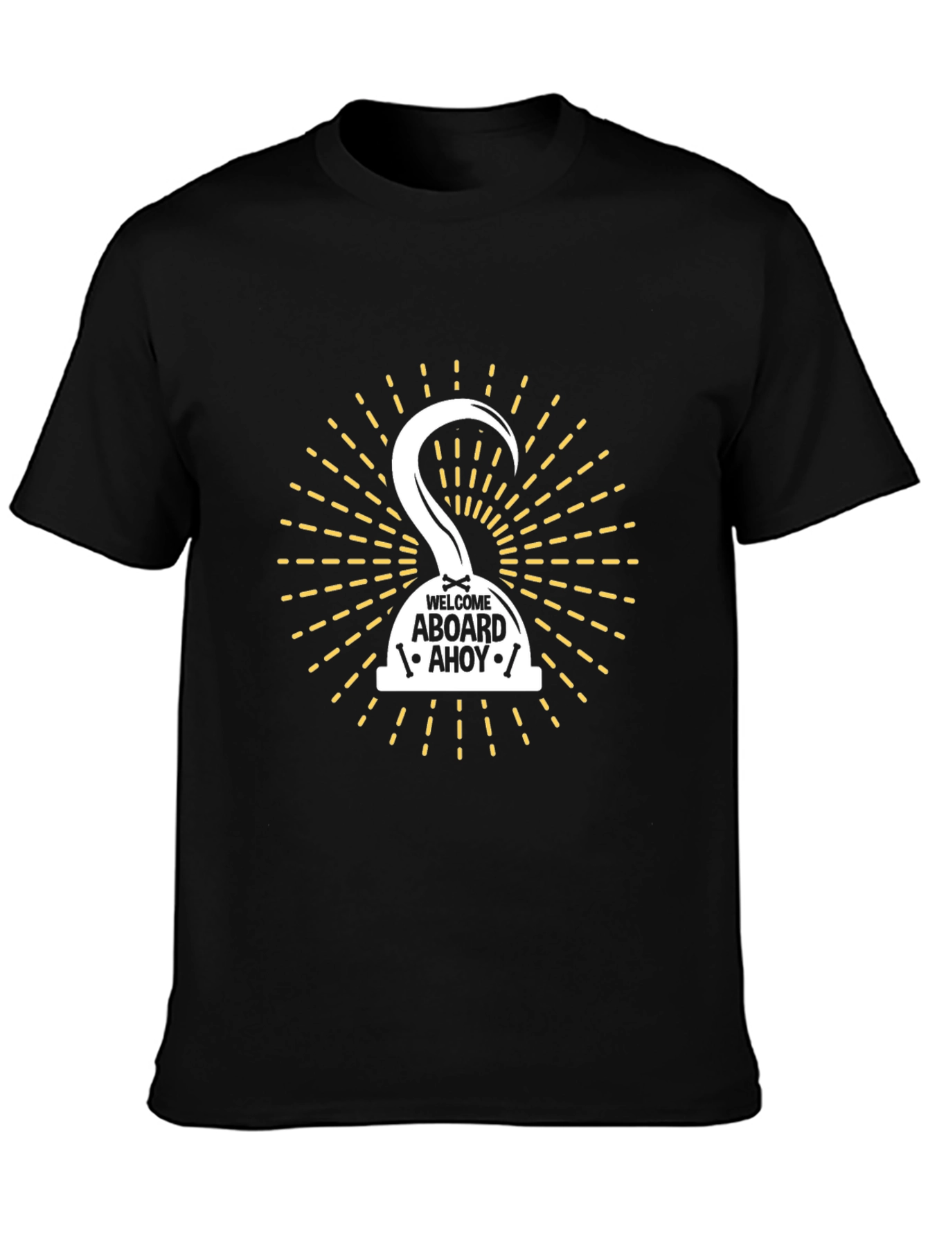 Pirate Hook Welcome Aboard Graphic Tee