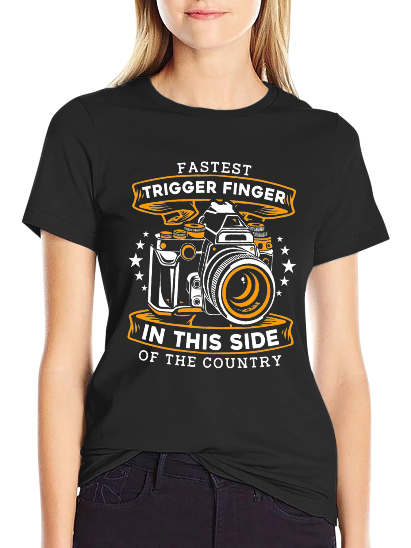 Fastest Trigger Finger Camera Graphic T-Shirt