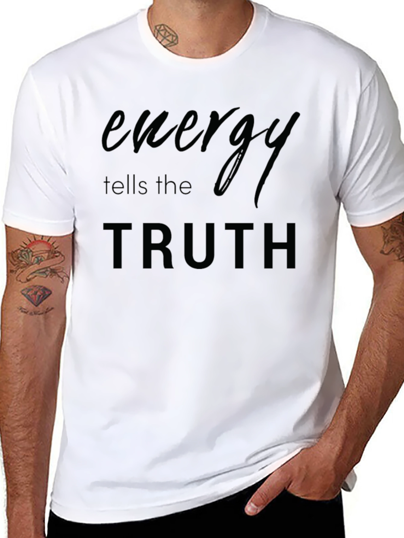 Energy Tells the Truth Black T-Shirt