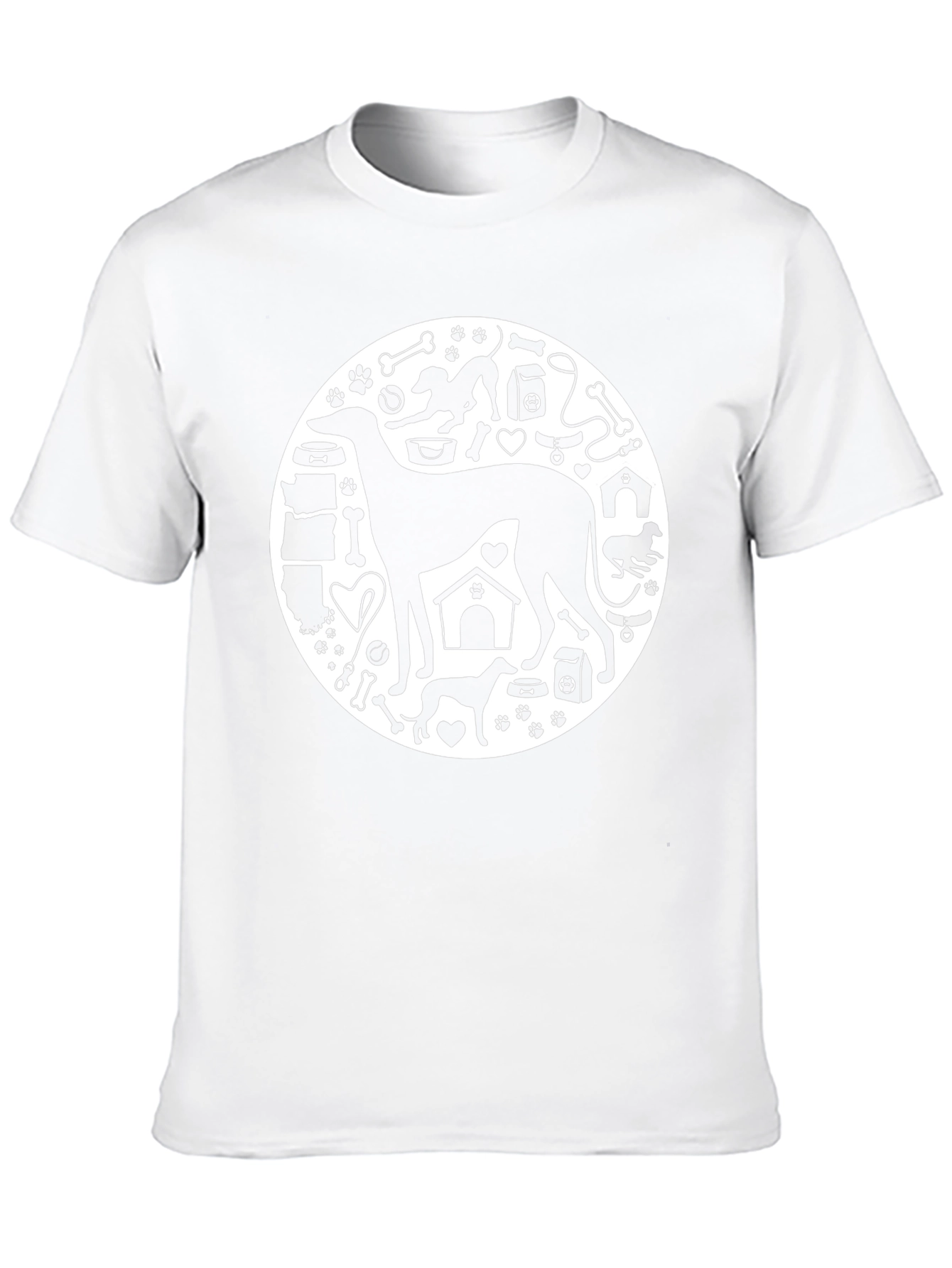 Dog Lover T-Shirt - Greyhound Circle Design