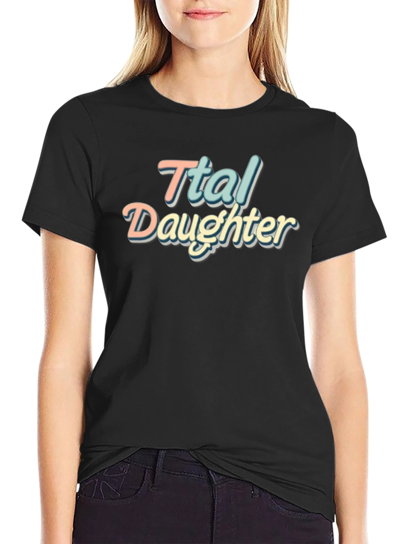 Ttal Daughter Retro Style Graphic T-Shirt
