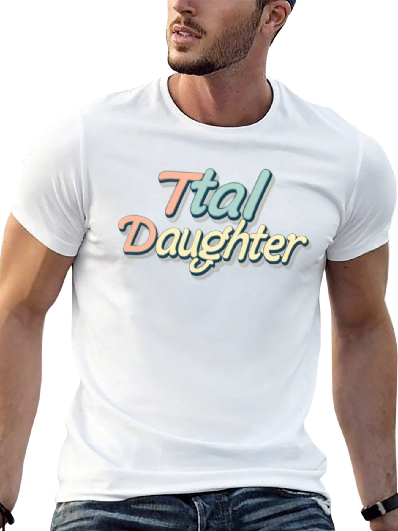 Ttal Daughter Retro Style Graphic T-Shirt