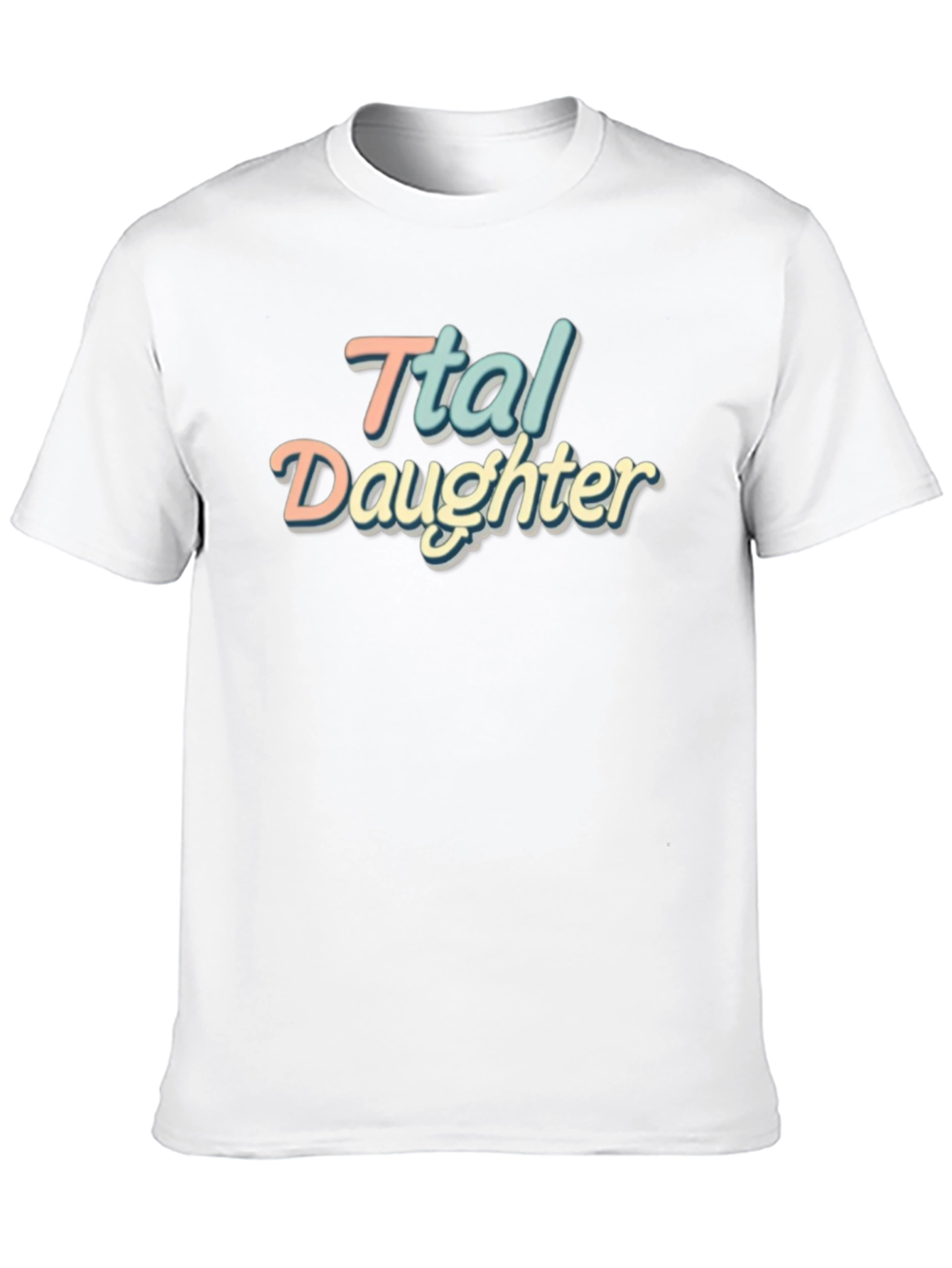 Ttal Daughter Retro Style Graphic T-Shirt