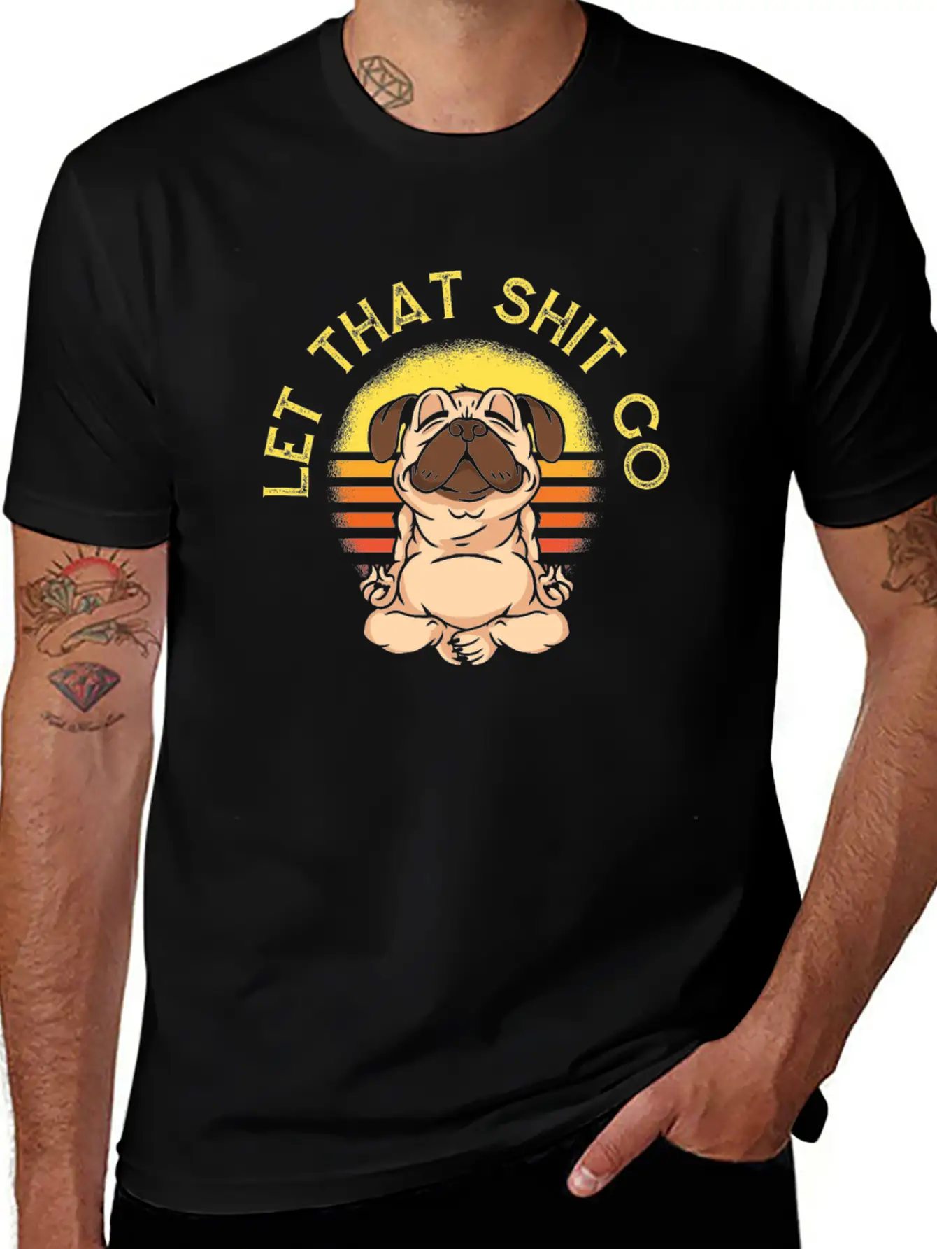 Yoga Cute Yoga Pug Unisex Casual T-Shirt – Clean Design For Daily Comfort