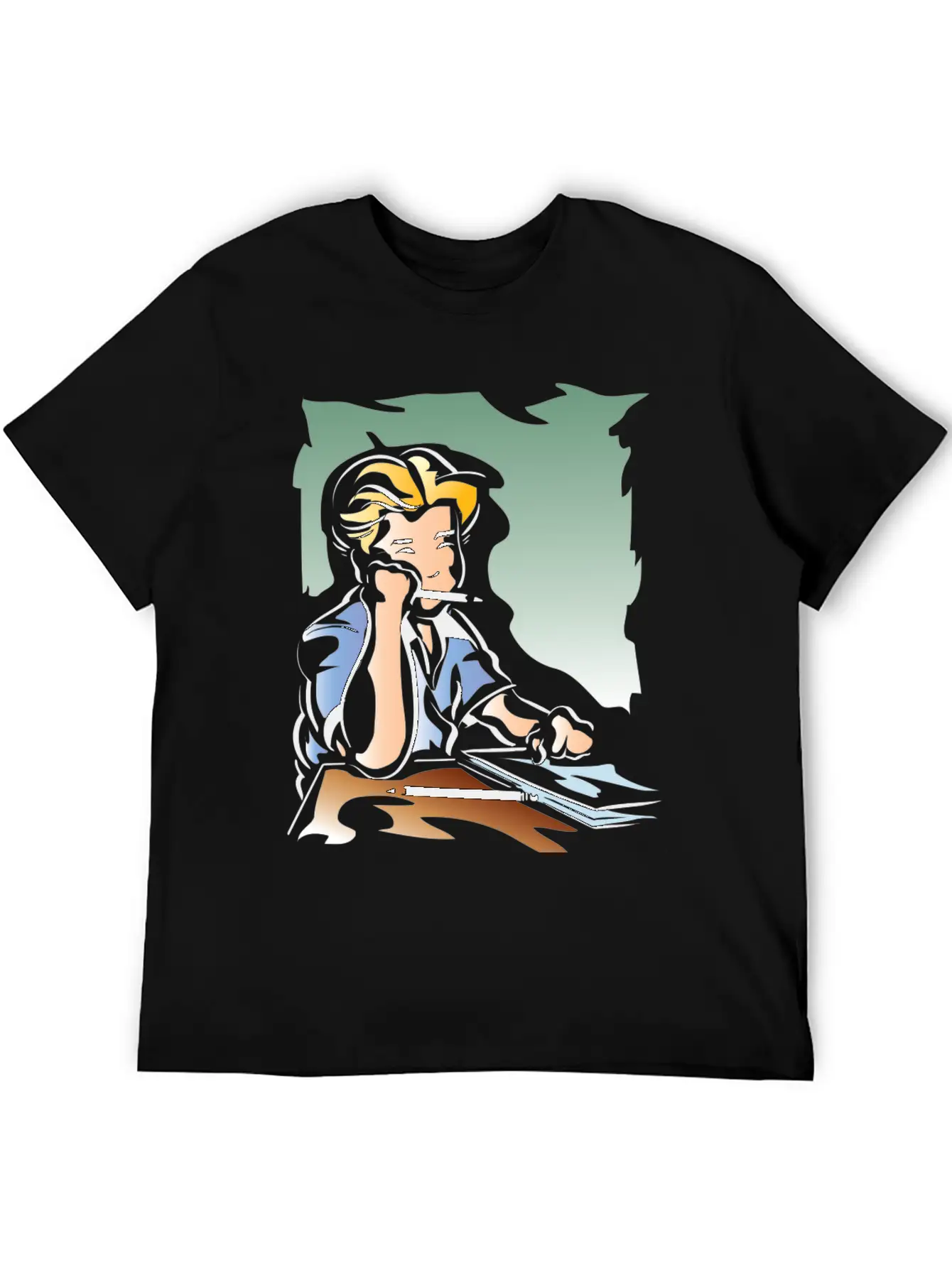 Young Boy Reading Unisex Casual T-Shirt – Clean Design For Daily Comfort