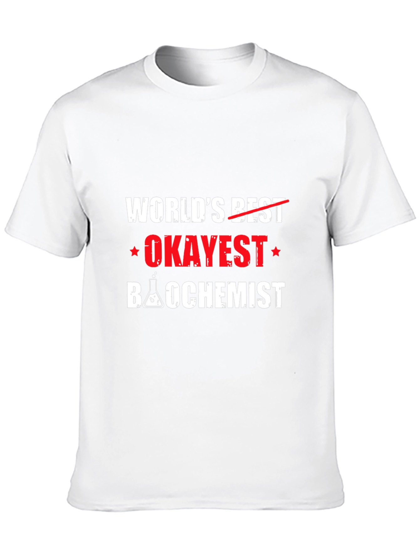 Worlds Okayest Biochemist Black T-Shirt
