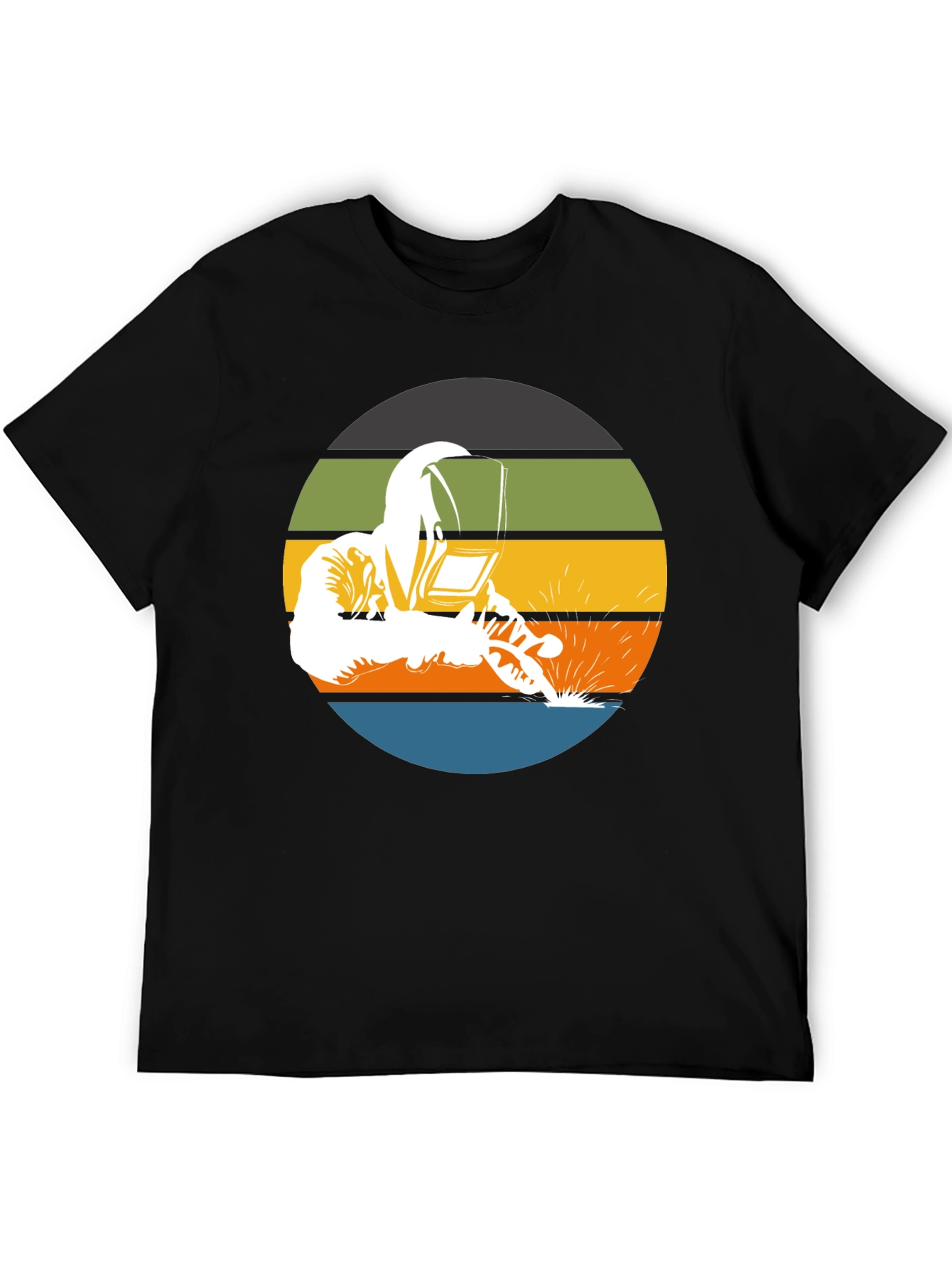 Welder Graphic Tee - Retro Style Welding T-Shirt