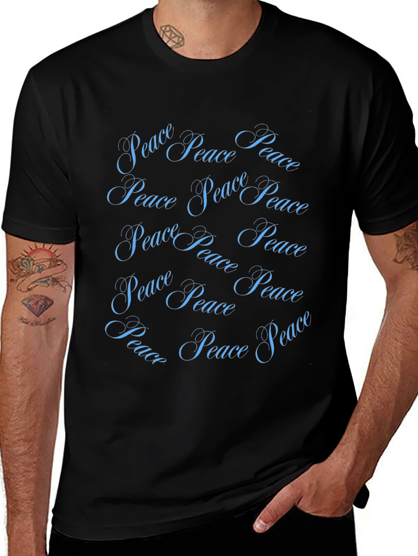 Peace Design Black T-Shirt